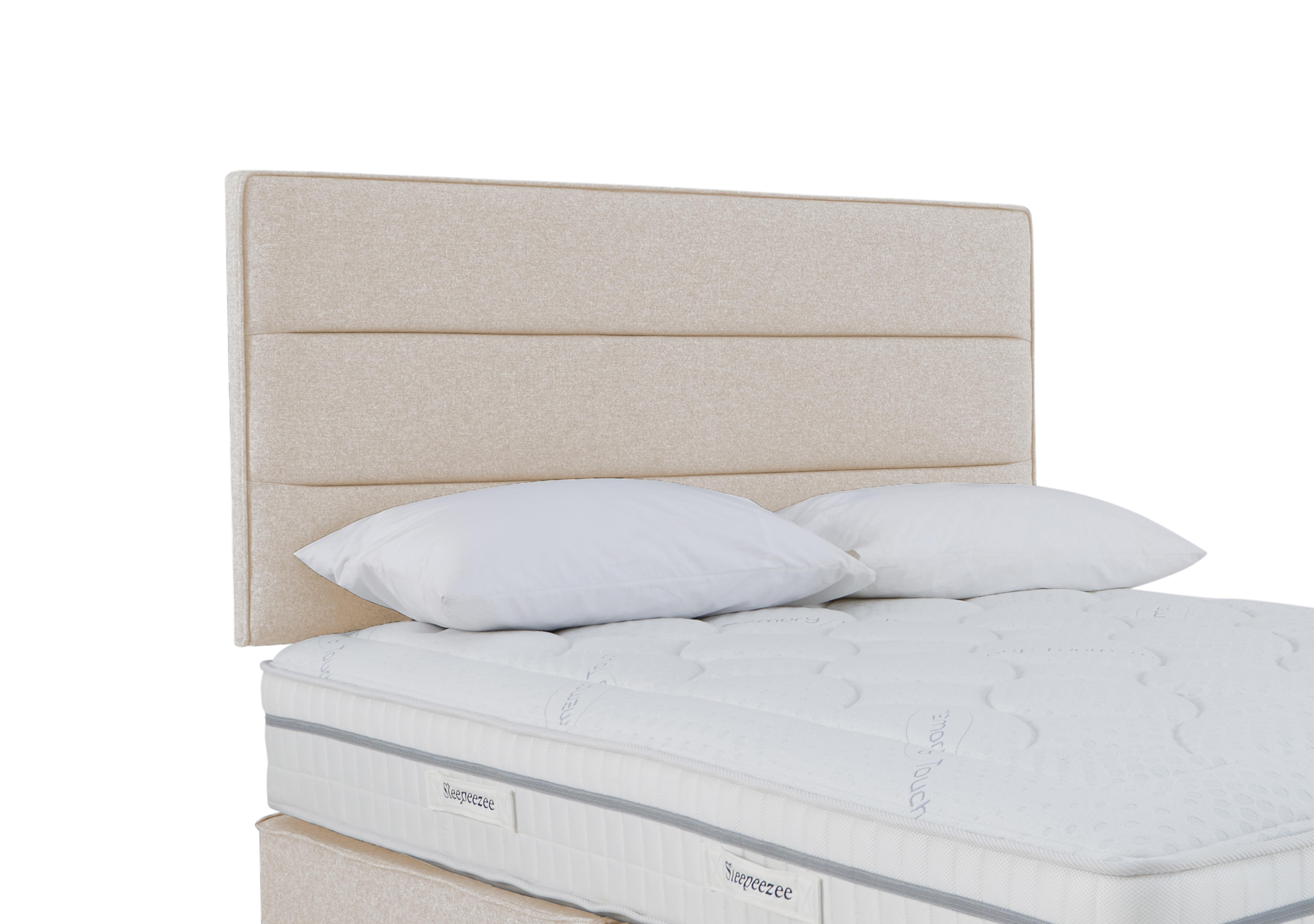 Jack Strutted Headboard in Tweed Cream on Furniture Village