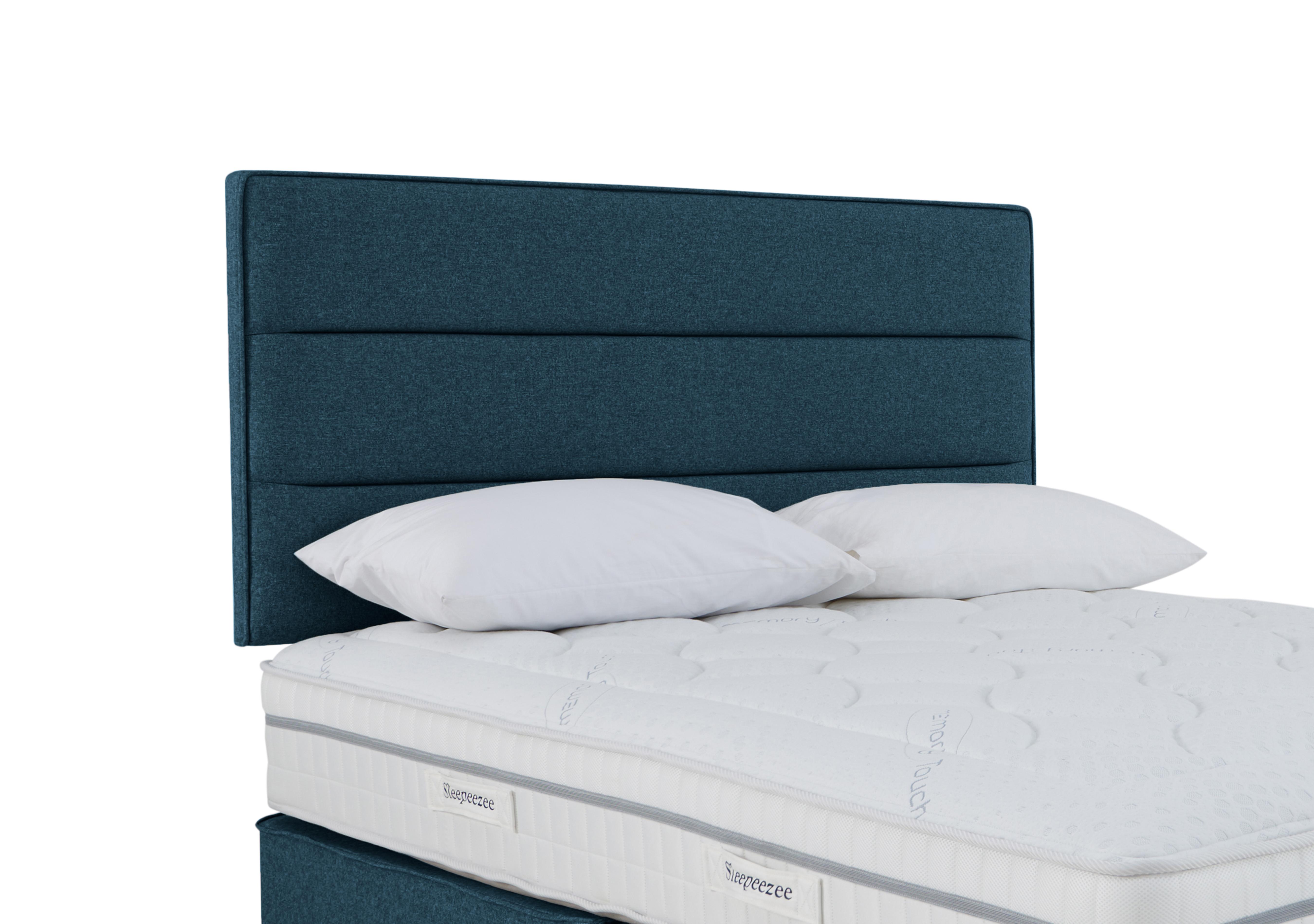 Jack Strutted Headboard in Weave Ocean on Furniture Village