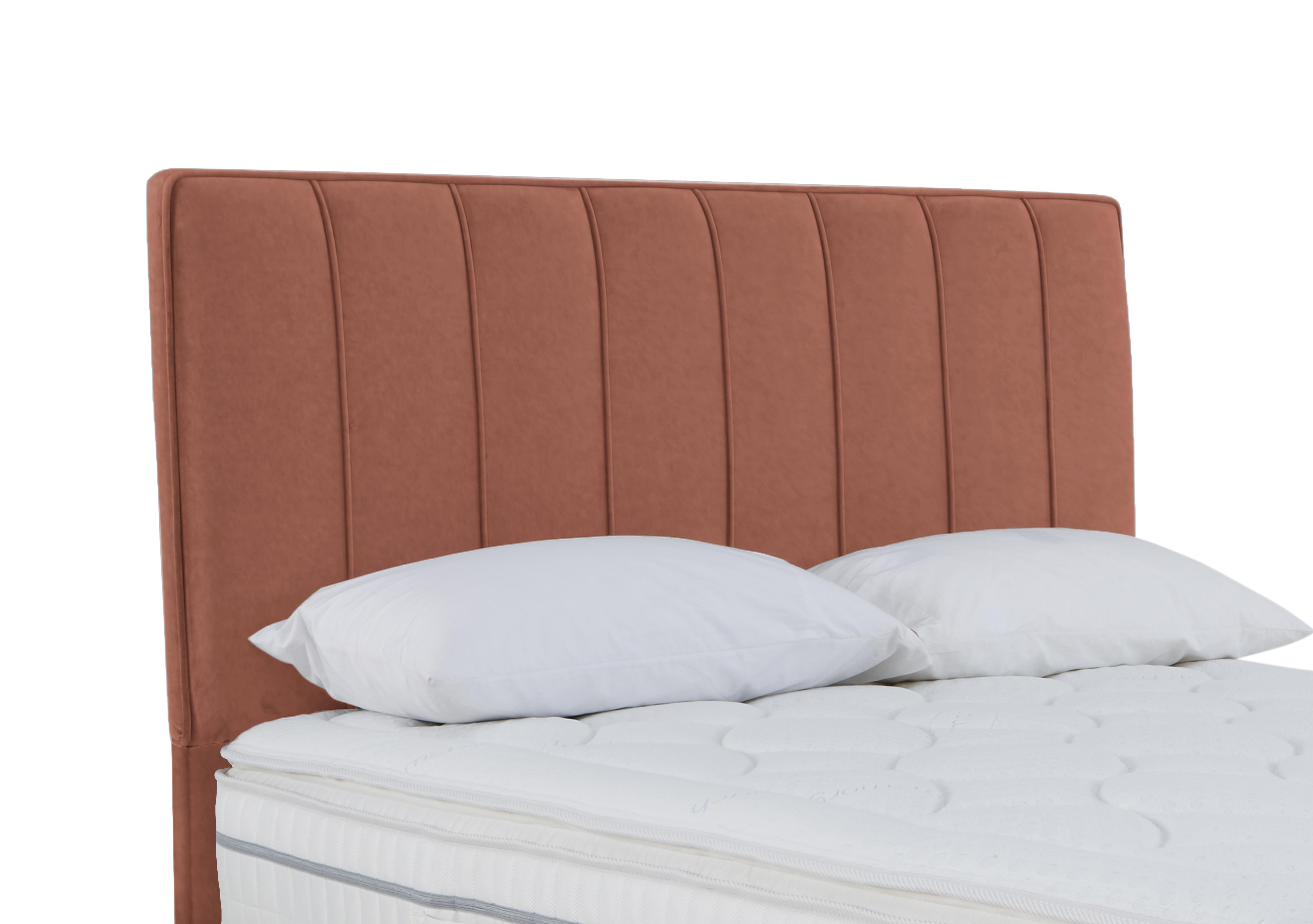 Daniel Floor Standing Headboard in Joshua Burnt Orange on Furniture Village