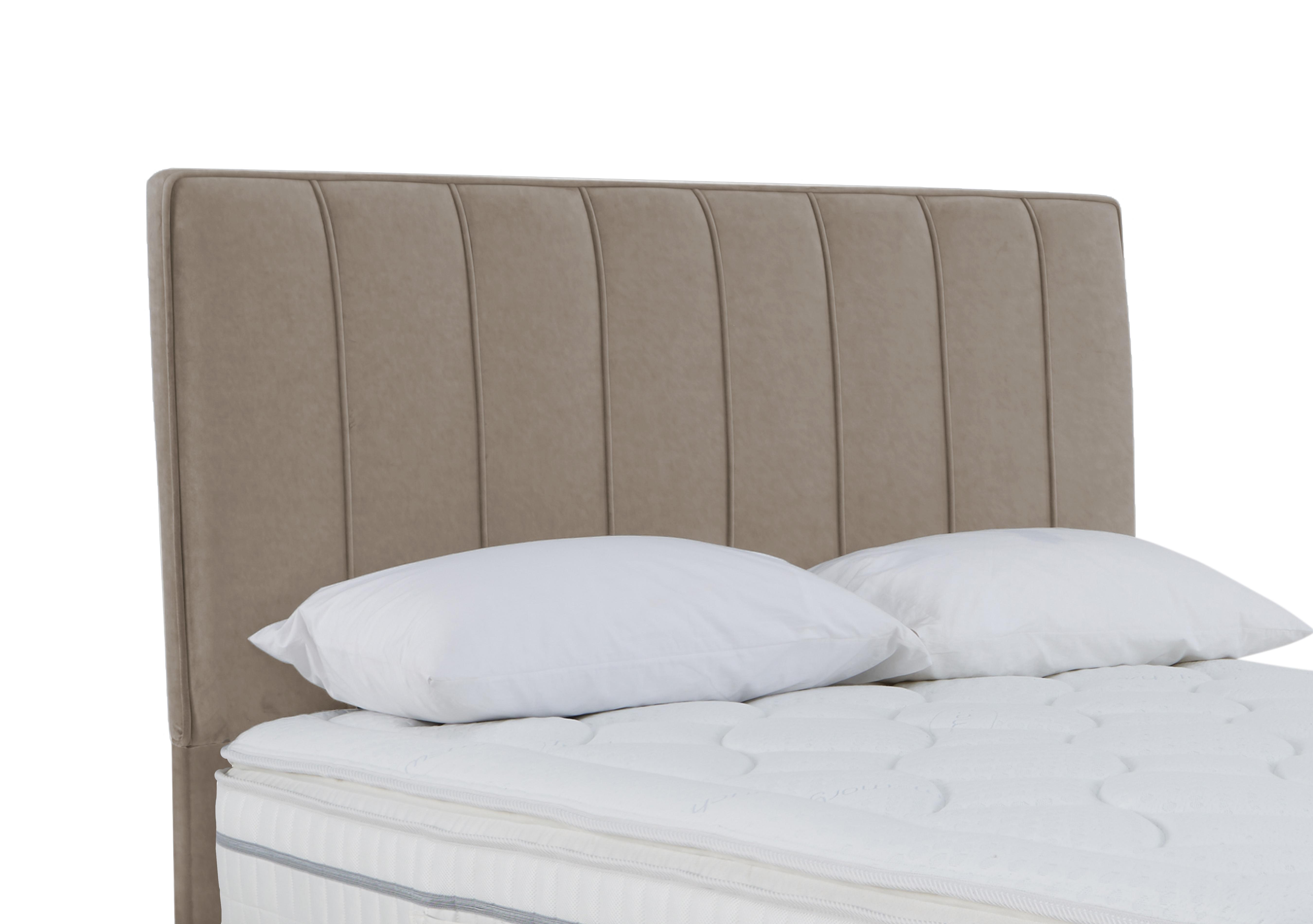 Daniel Floor Standing Headboard in Joshua Latte on Furniture Village