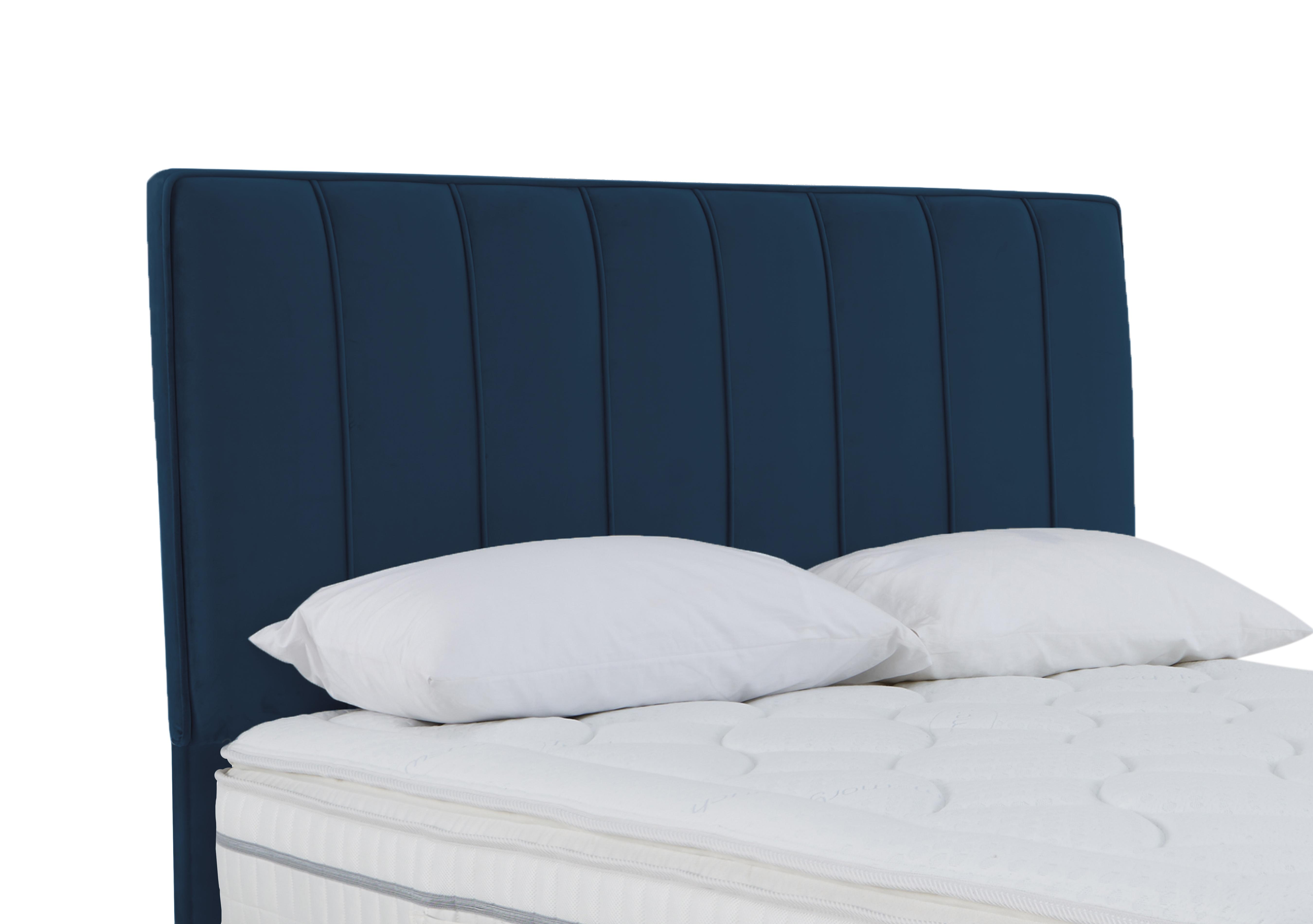 Daniel Floor Standing Headboard in Plush Navy on Furniture Village