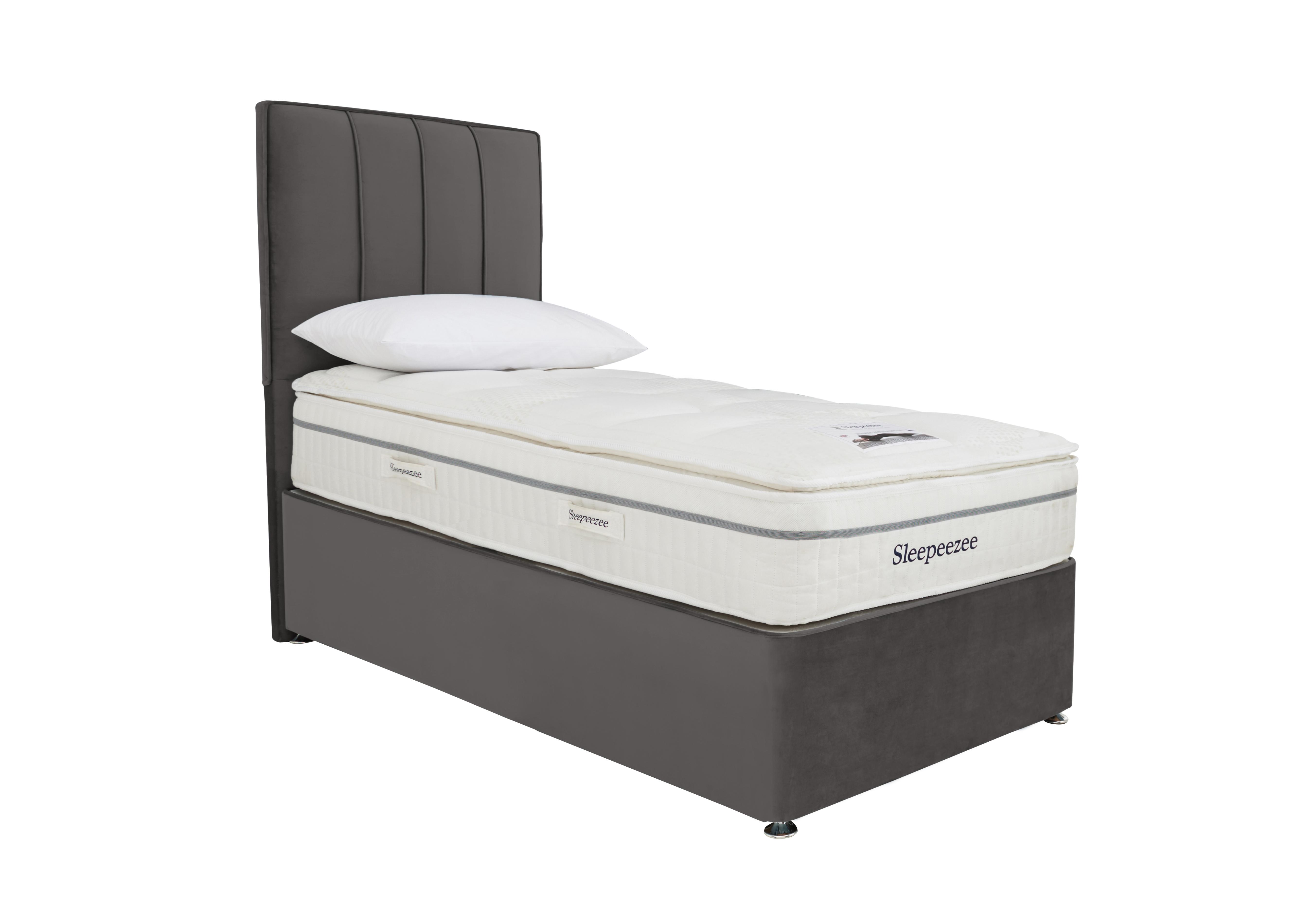 Tranquility 2800 Divan Set in Plush Dark Grey on Furniture Village