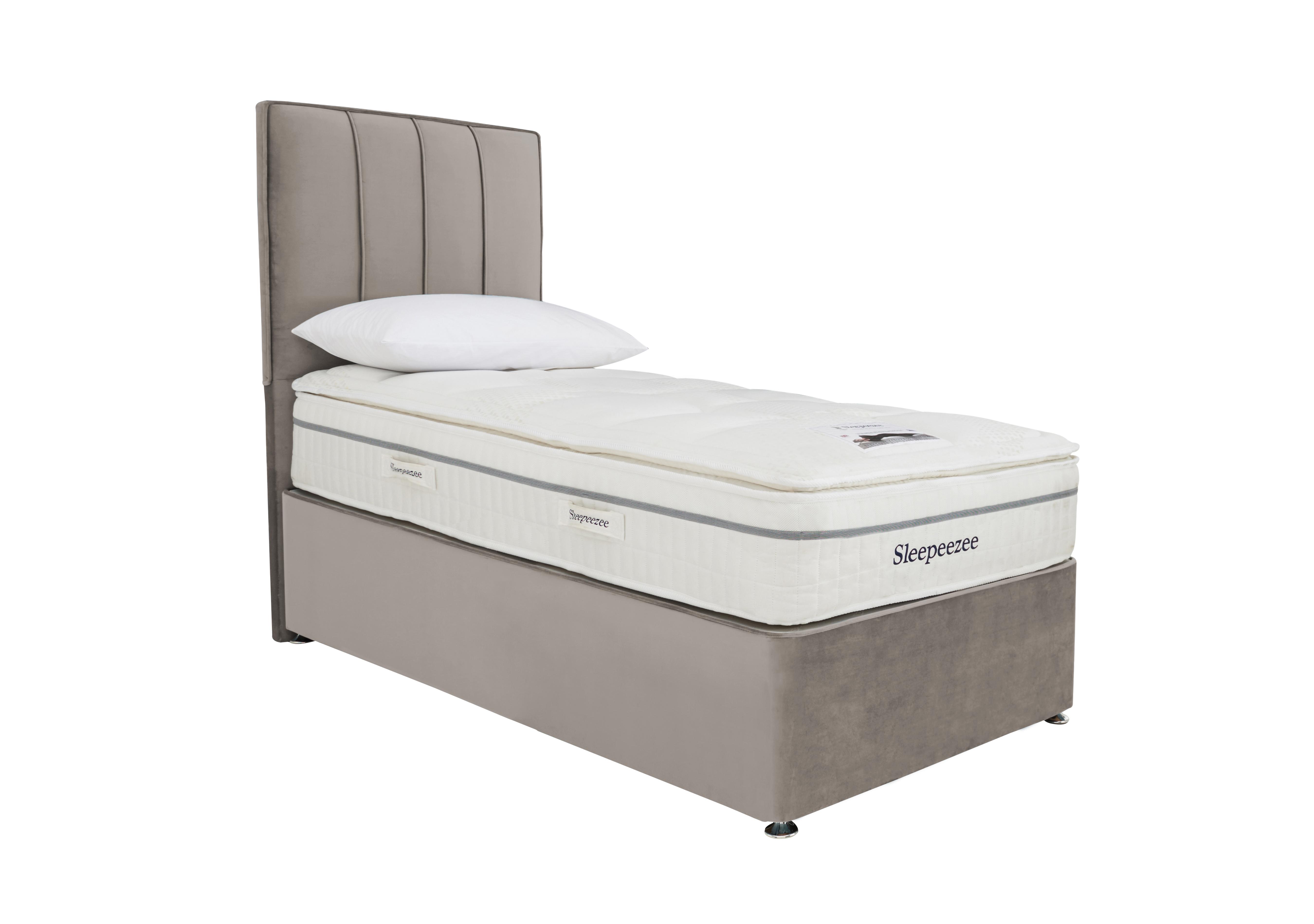 Tranquility 2800 Divan Set in Plush Light Grey on Furniture Village