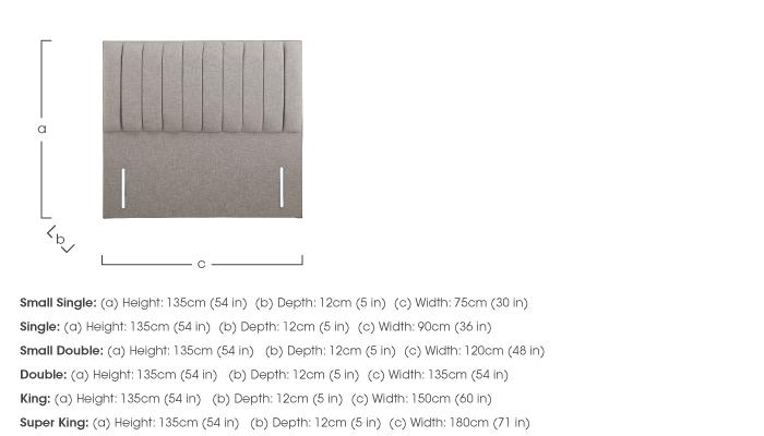 Tracks Floor Standing Headboard in  on Furniture Village