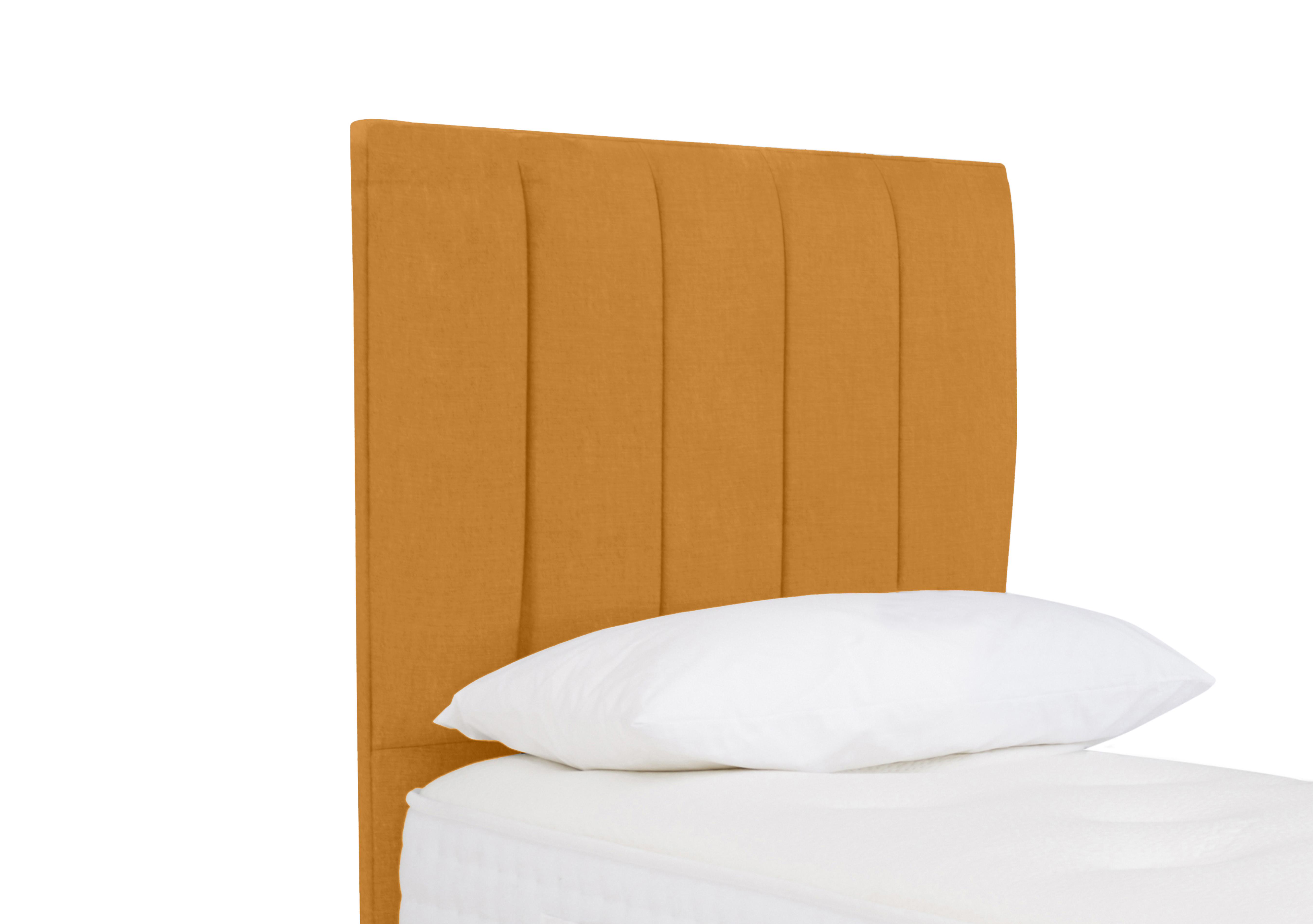 Tracks Floor Standing Headboard in Plush Corn on Furniture Village