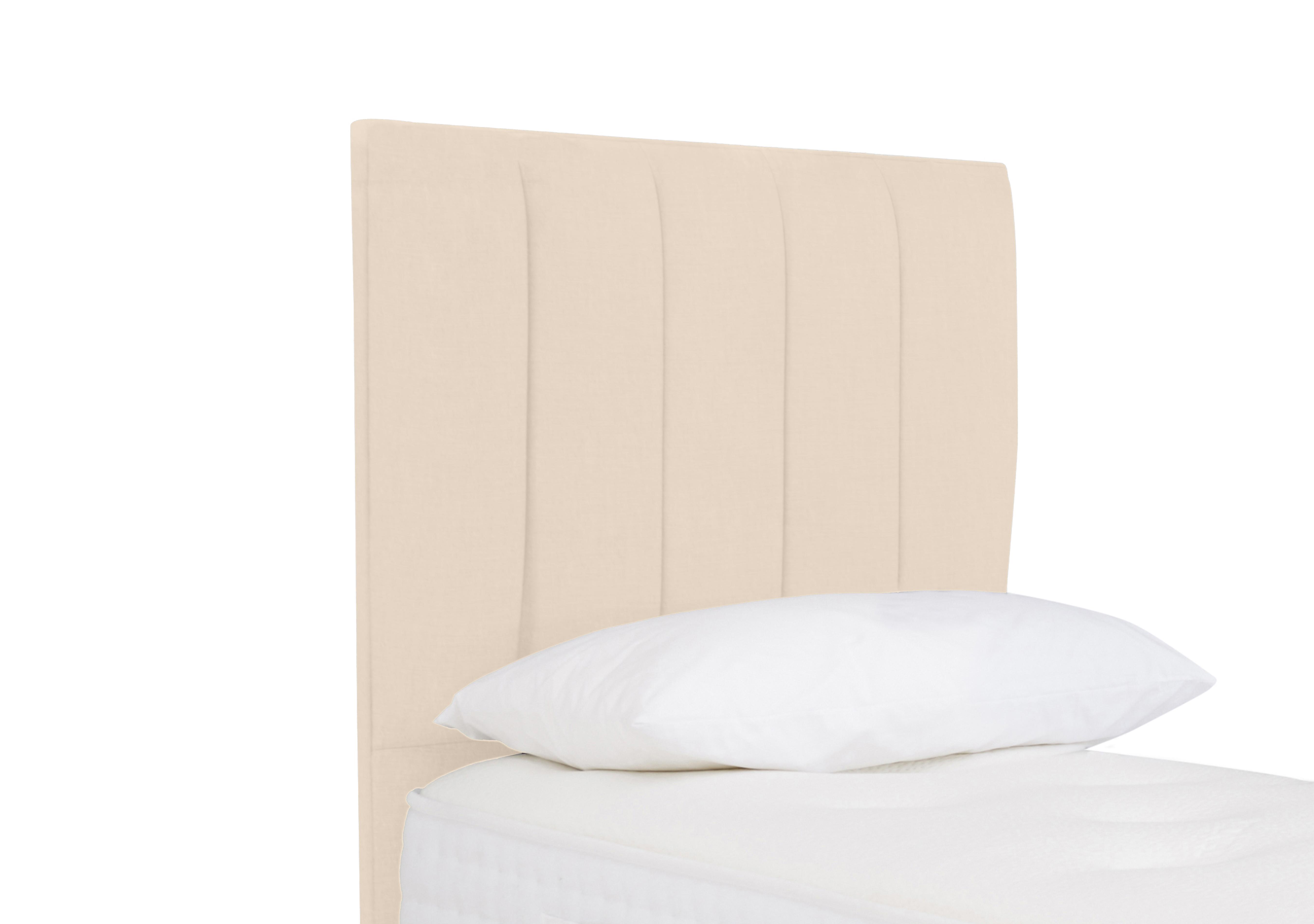 Tracks Floor Standing Headboard in Plush Ecru on Furniture Village