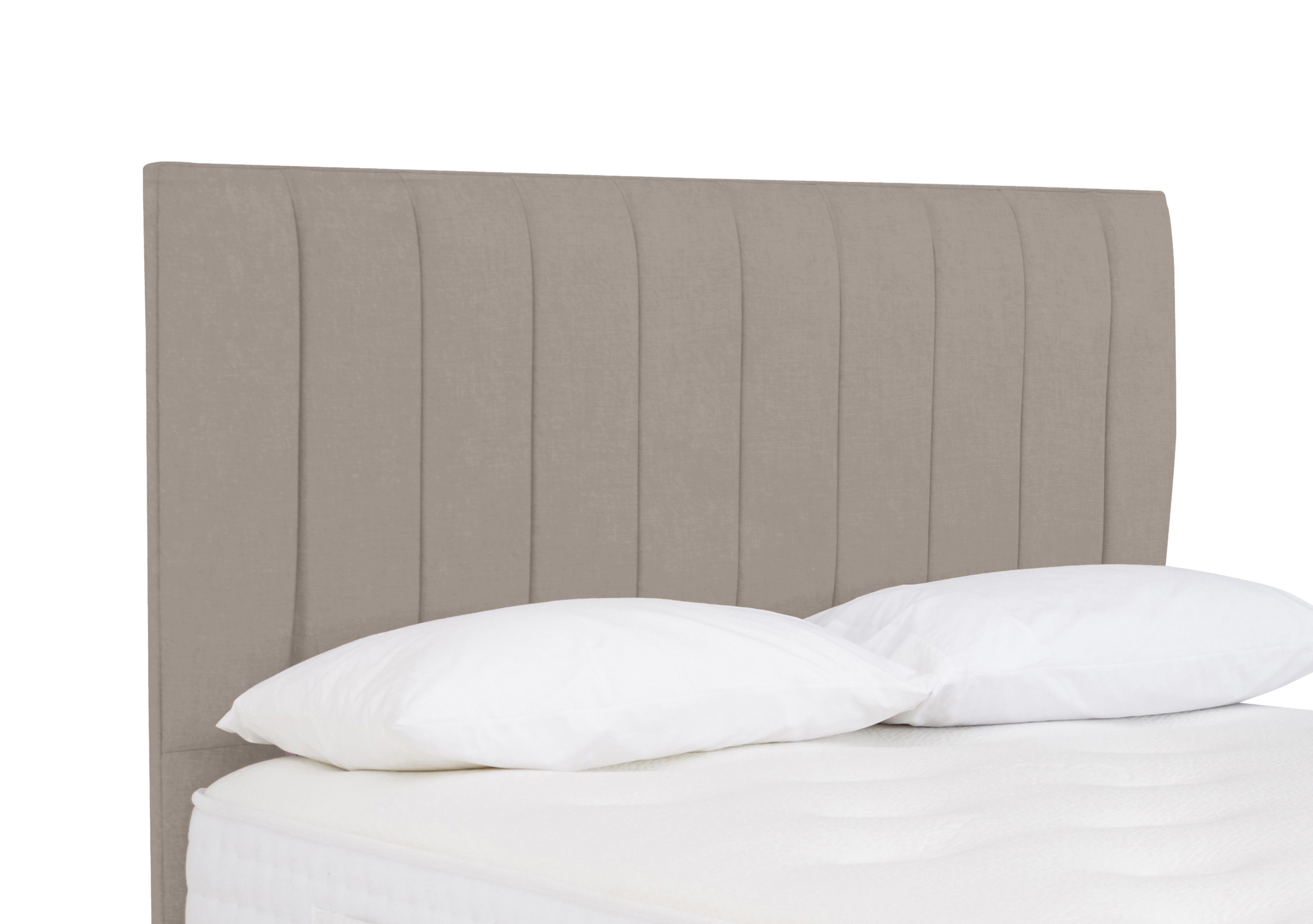 Tracks Floor Standing Headboard in Plush Mole on Furniture Village