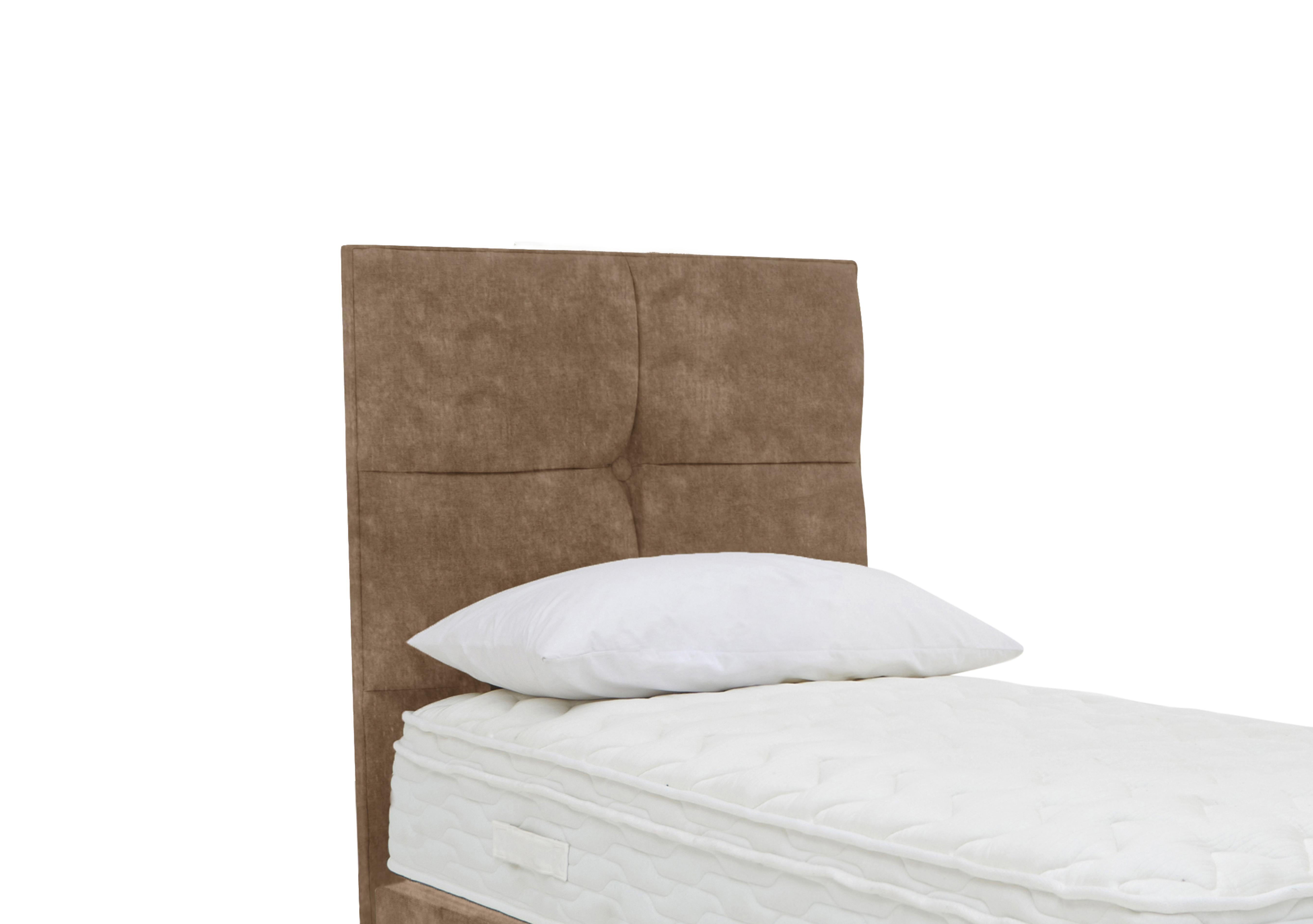 Rubix Floor Standing Headboard in Lace Caramel on Furniture Village