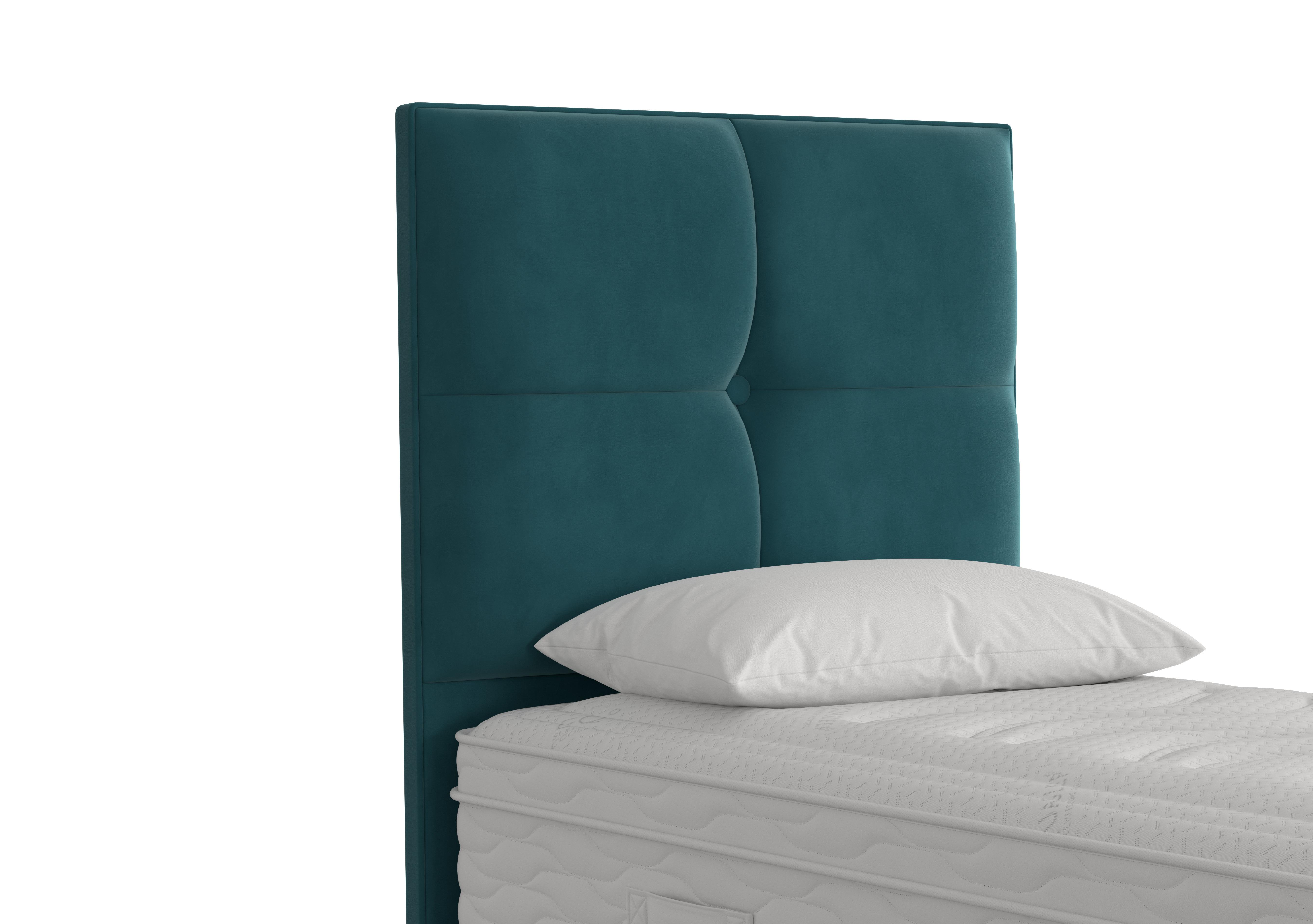 Rubix Floor Standing Headboard in Plush Atlantic on Furniture Village