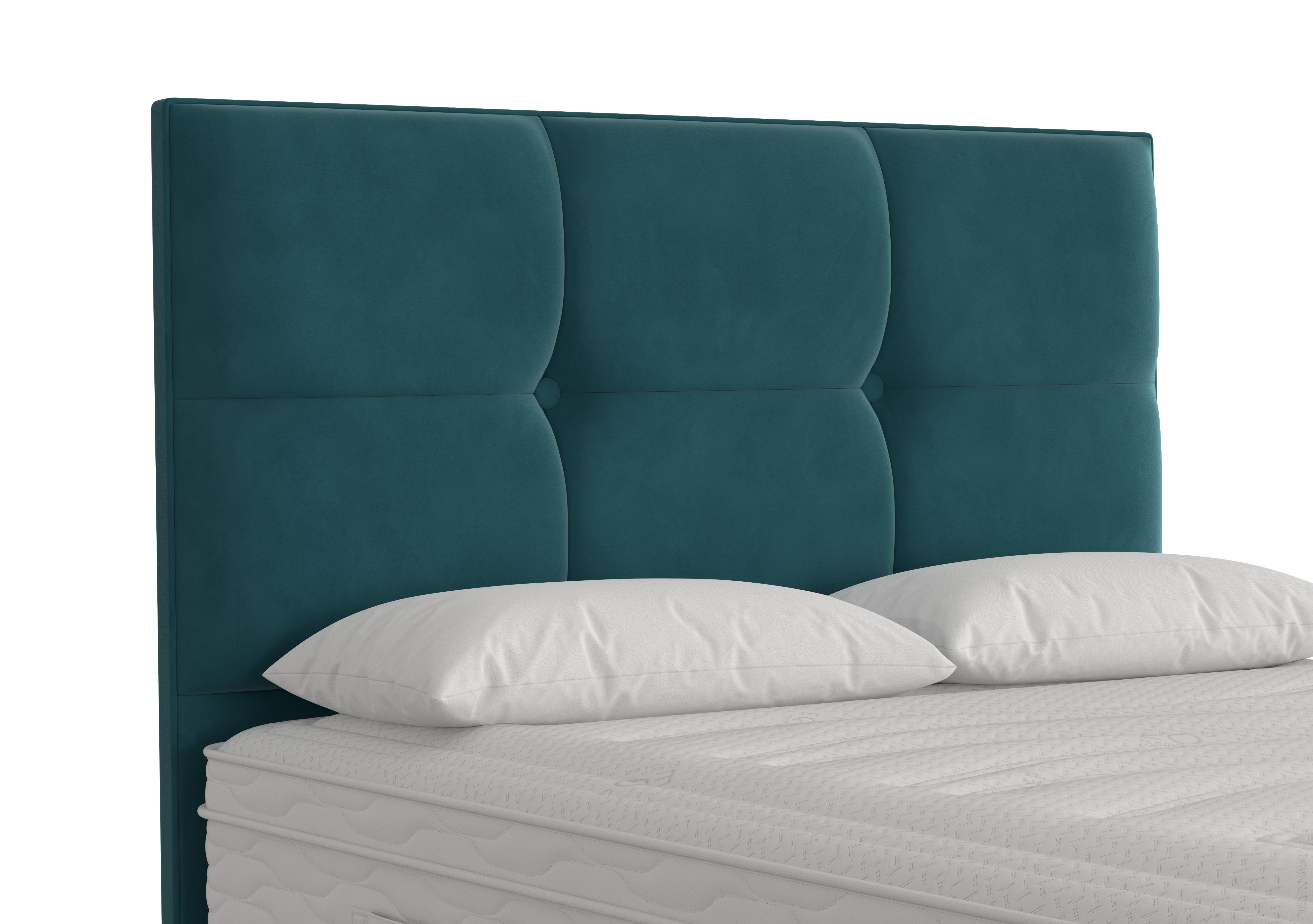 Rubix Floor Standing Headboard in Plush Atlantic on Furniture Village