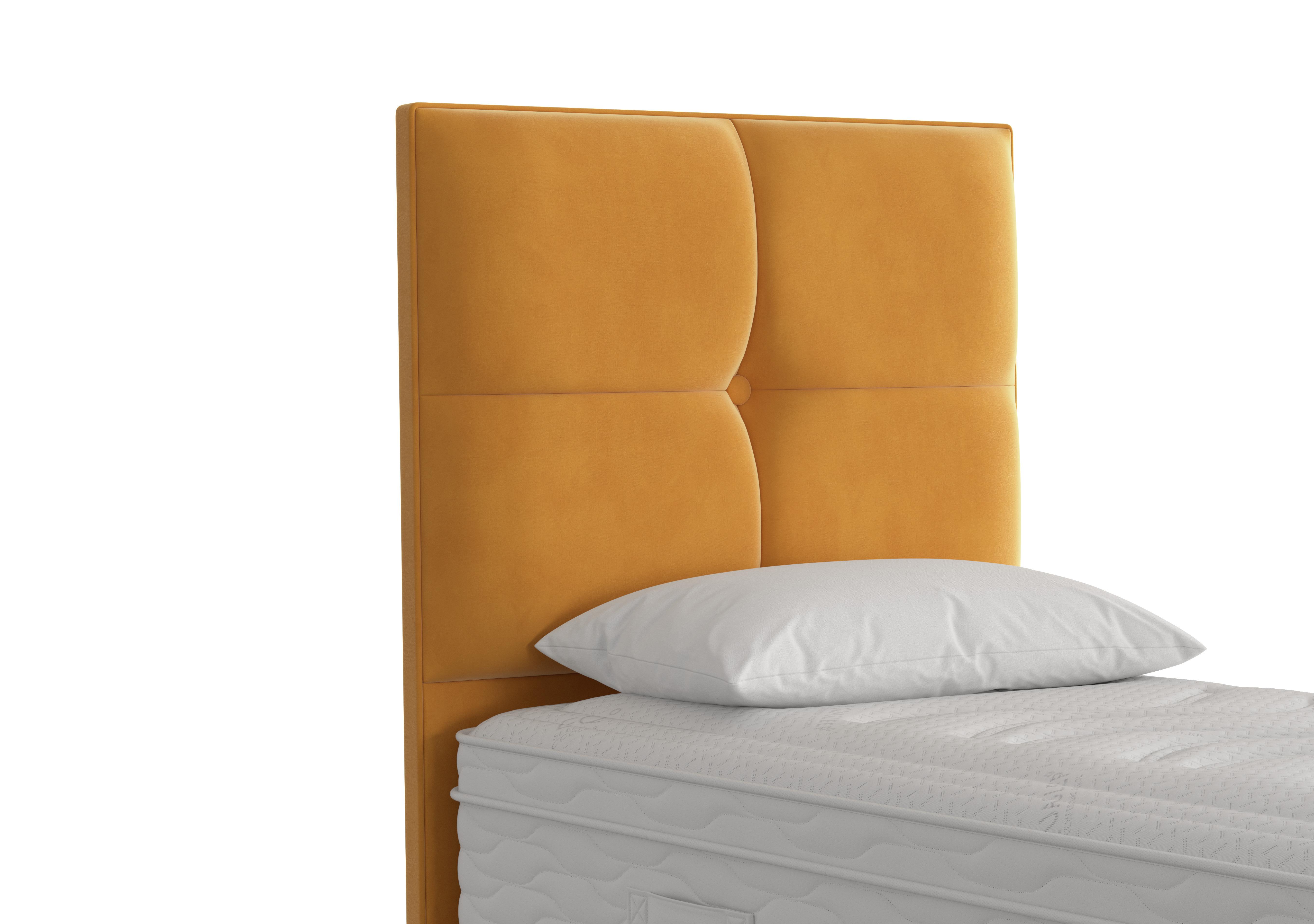 Rubix Floor Standing Headboard in Plush Corn on Furniture Village