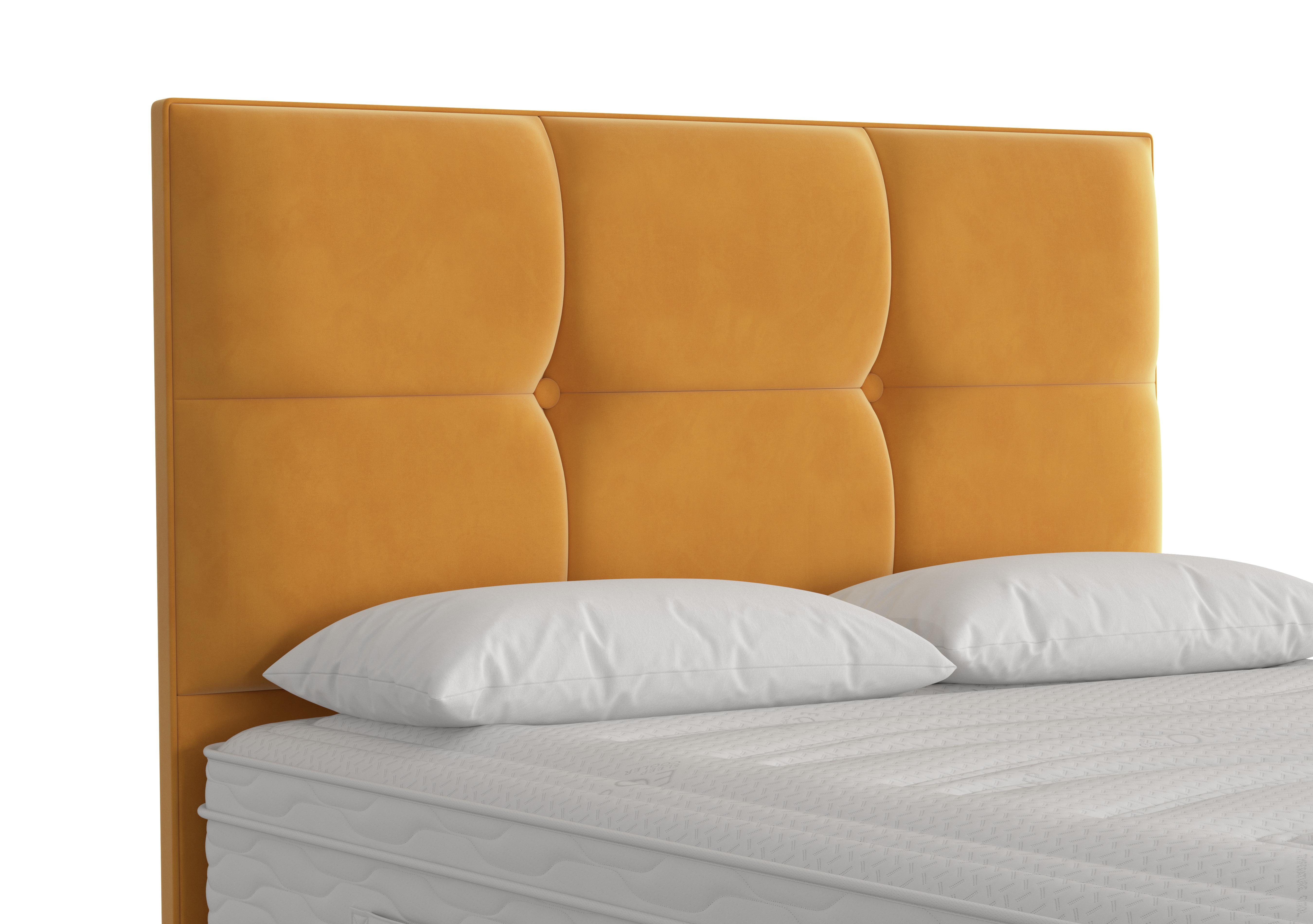 Rubix Floor Standing Headboard in Plush Corn on Furniture Village