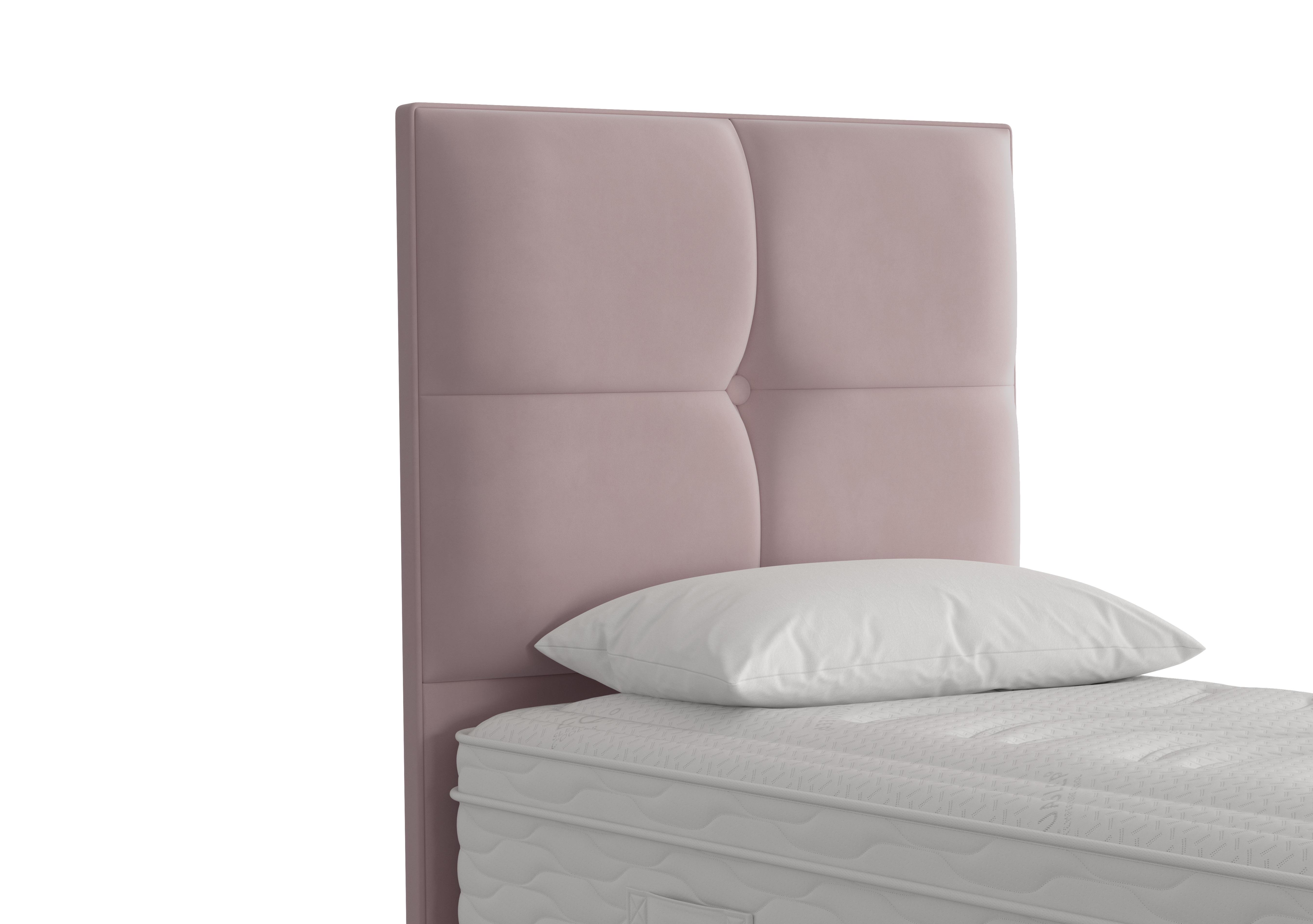 Rubix Floor Standing Headboard in Plush Lilac on Furniture Village