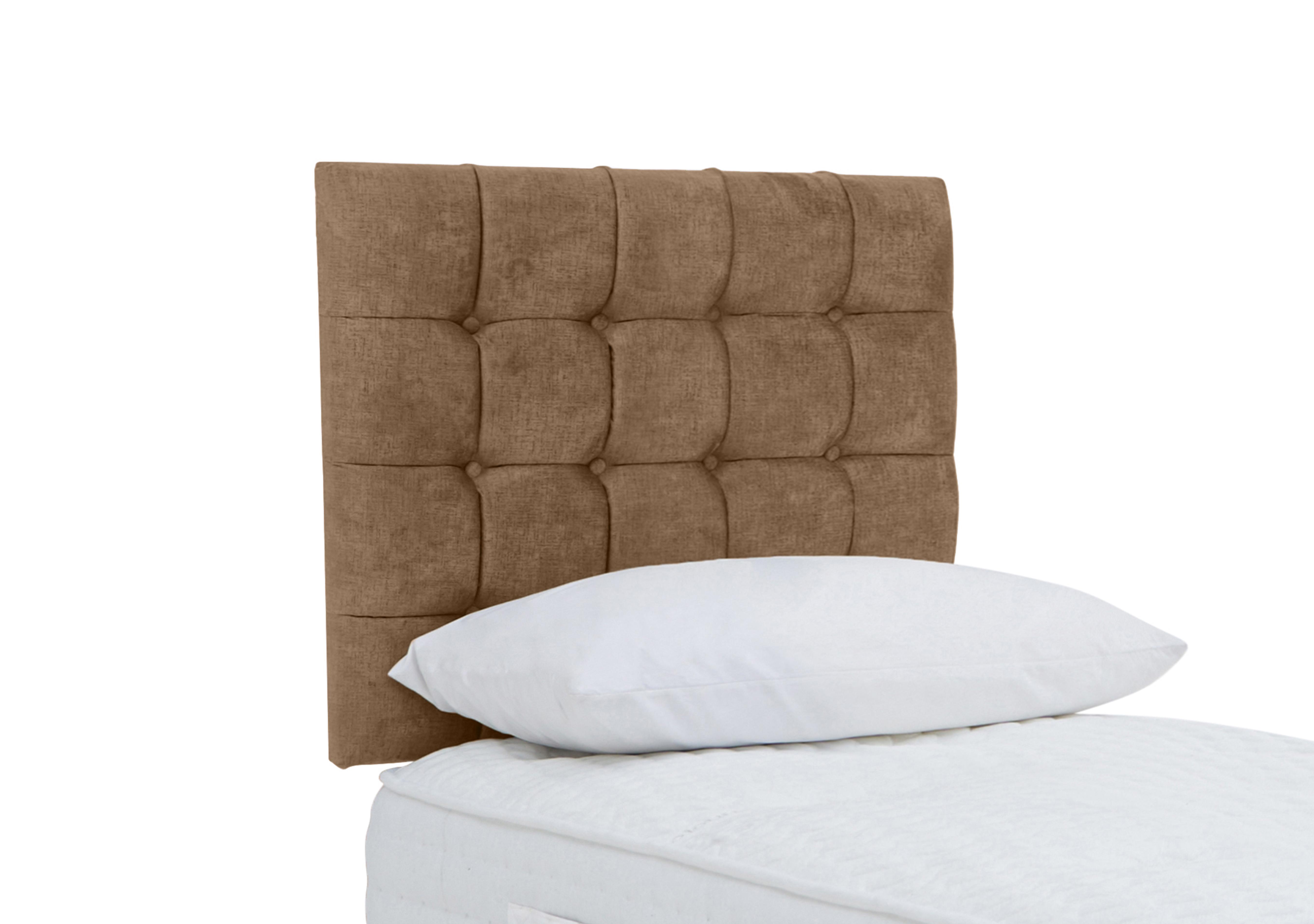 Dice Strutted Headboard in Lace Caramel on Furniture Village