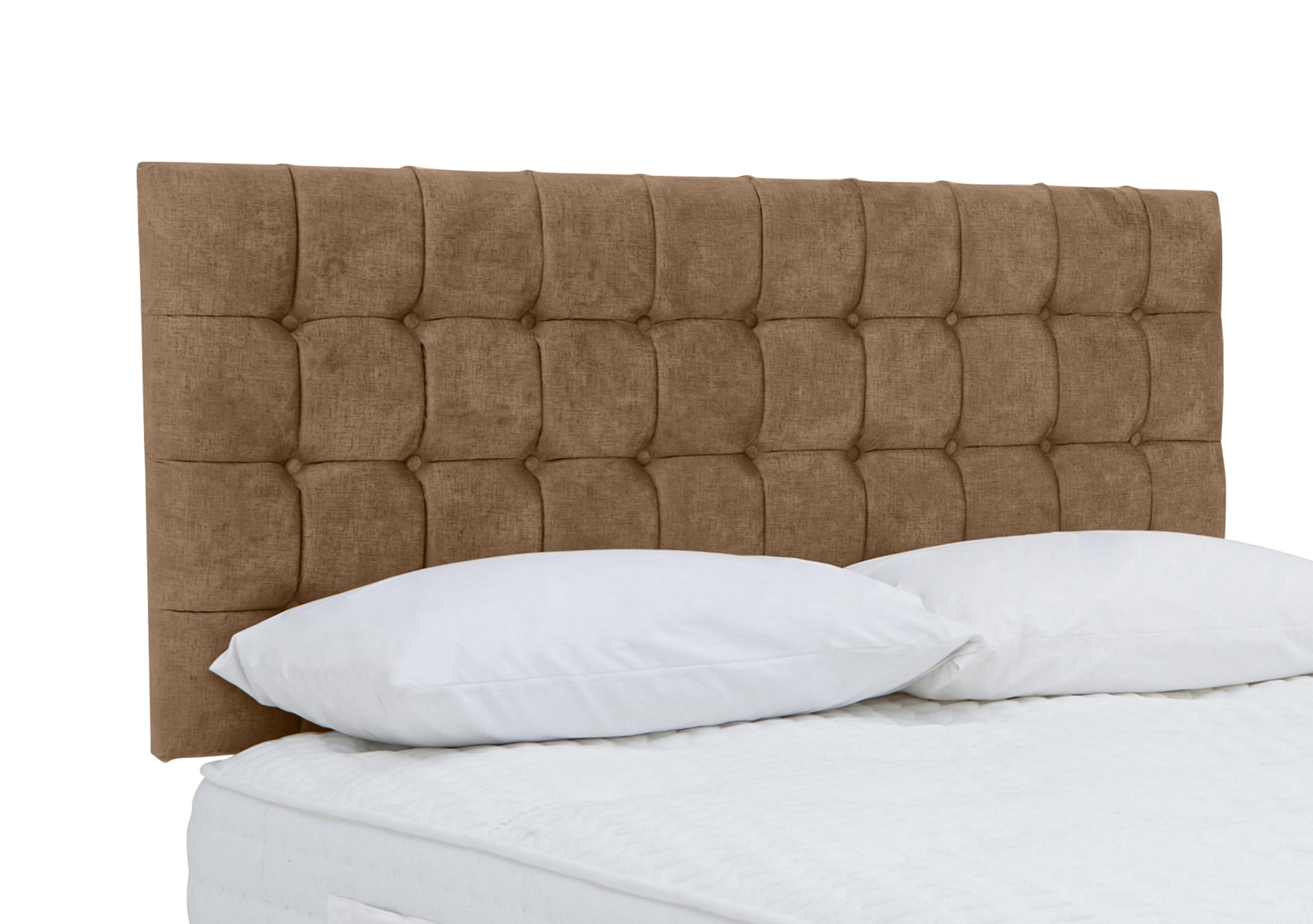 Dice Strutted Headboard in Lace Caramel on Furniture Village