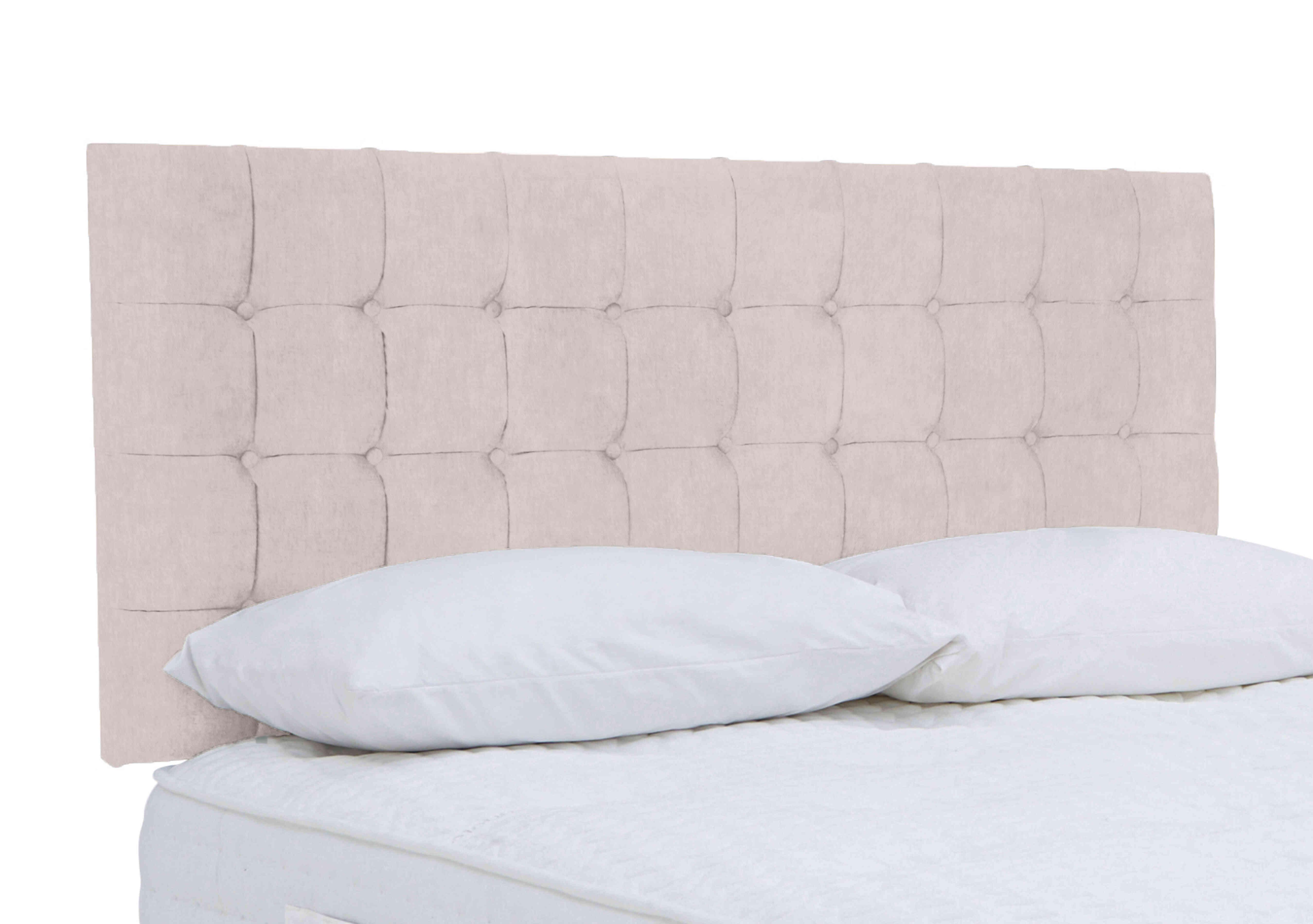 Dice Strutted Headboard in Plain Opal on Furniture Village