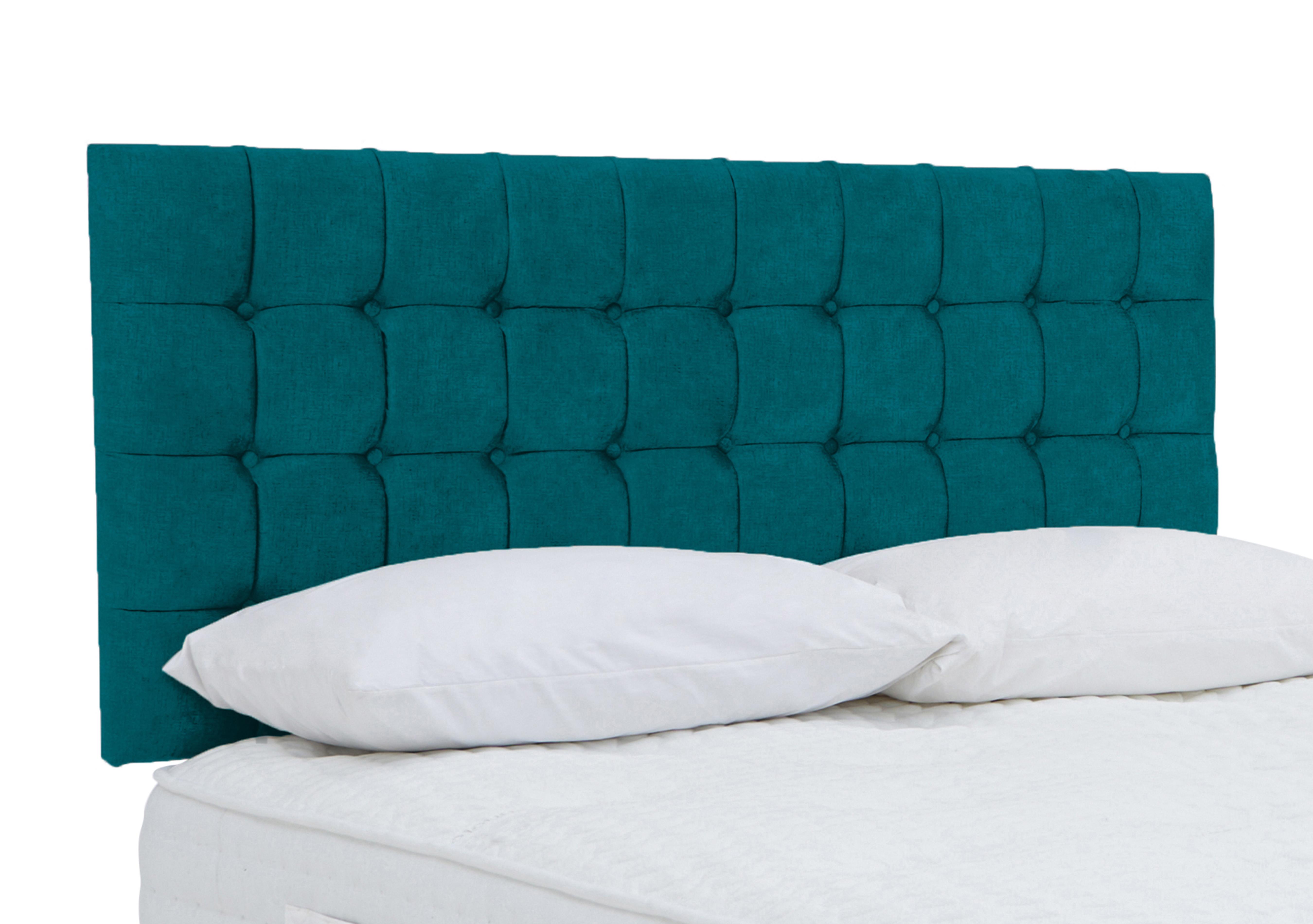 Dice Strutted Headboard in Plush Atlantic on Furniture Village