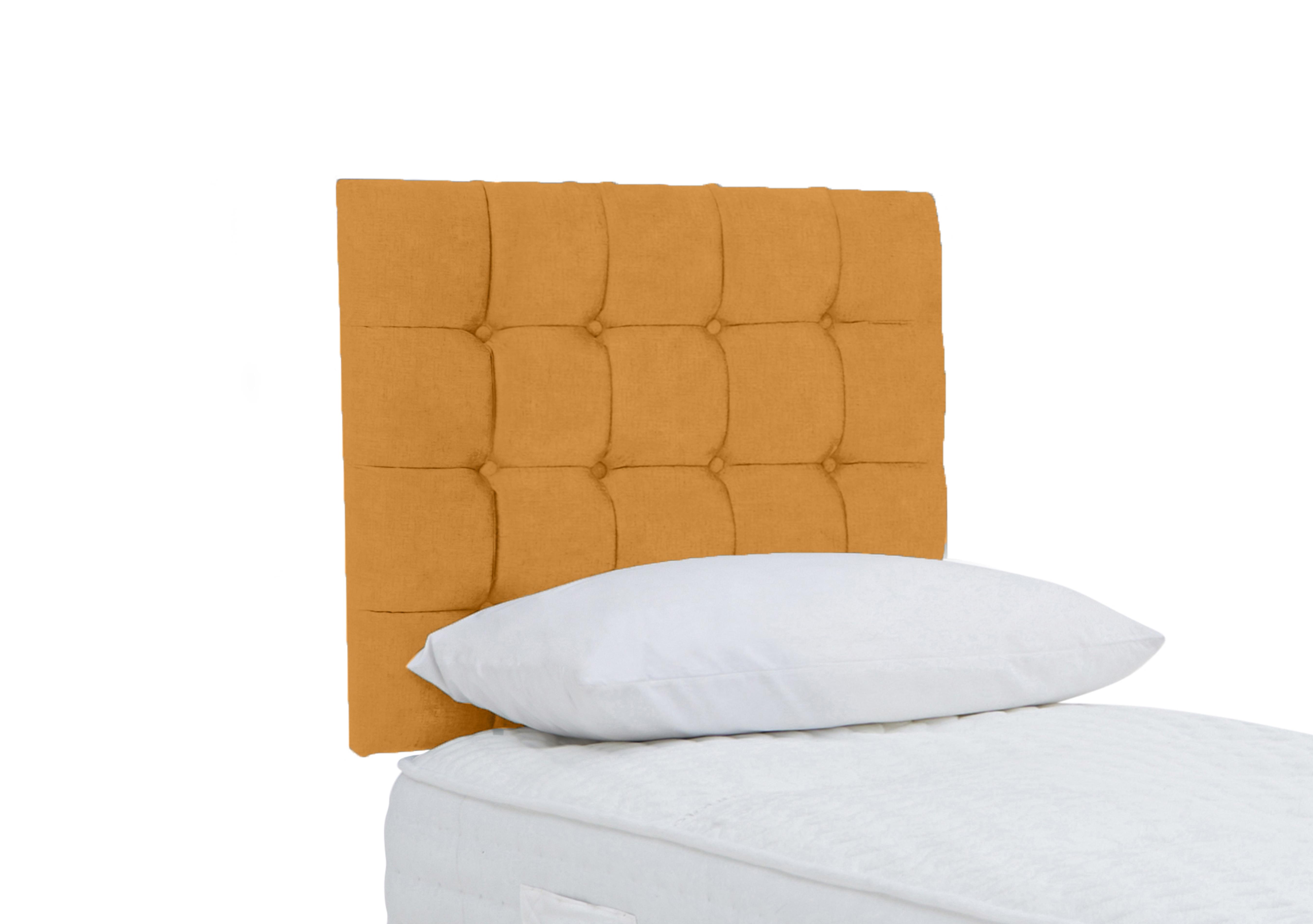 Dice Strutted Headboard in Plush Corn on Furniture Village