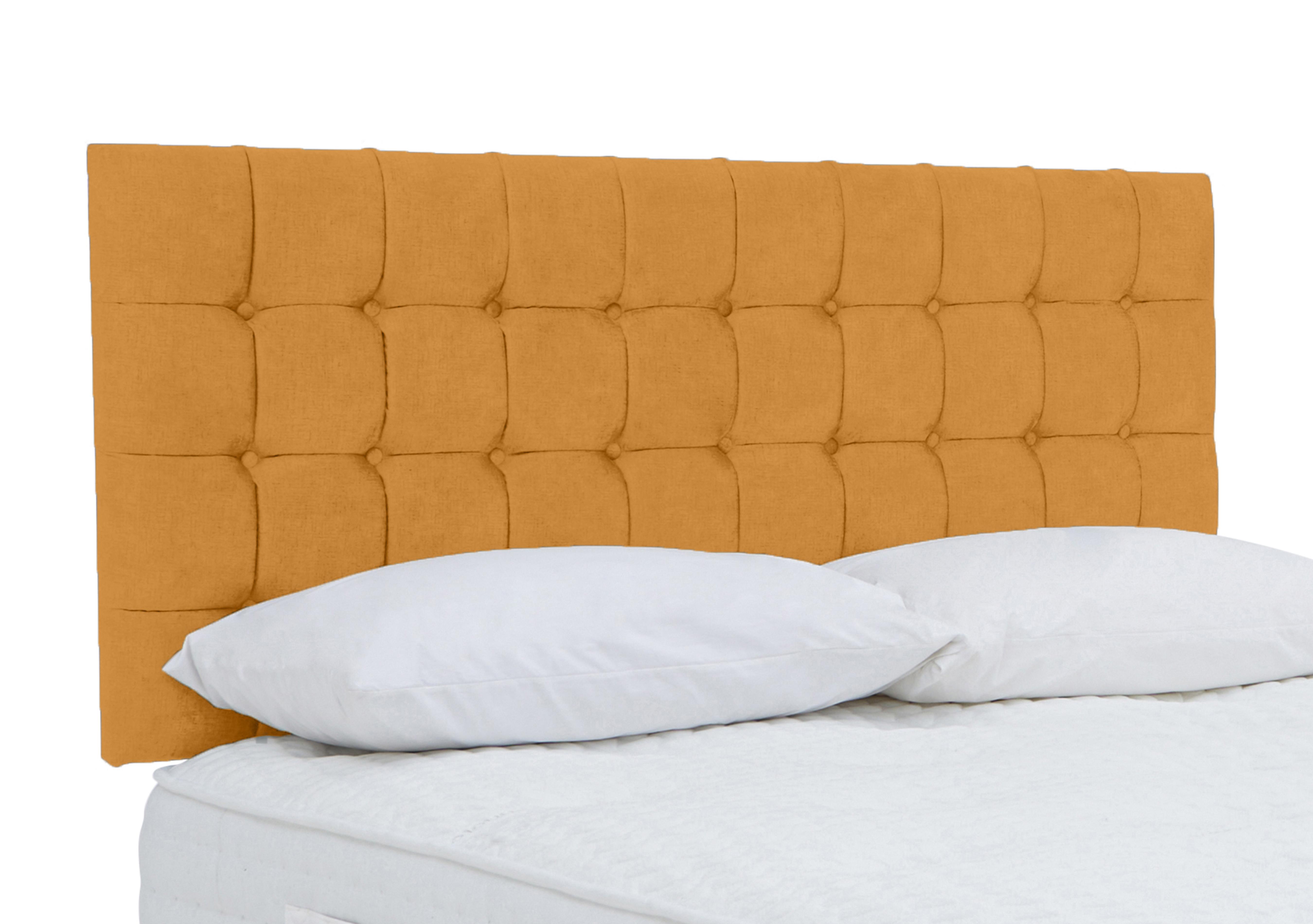 Dice Strutted Headboard in Plush Corn on Furniture Village