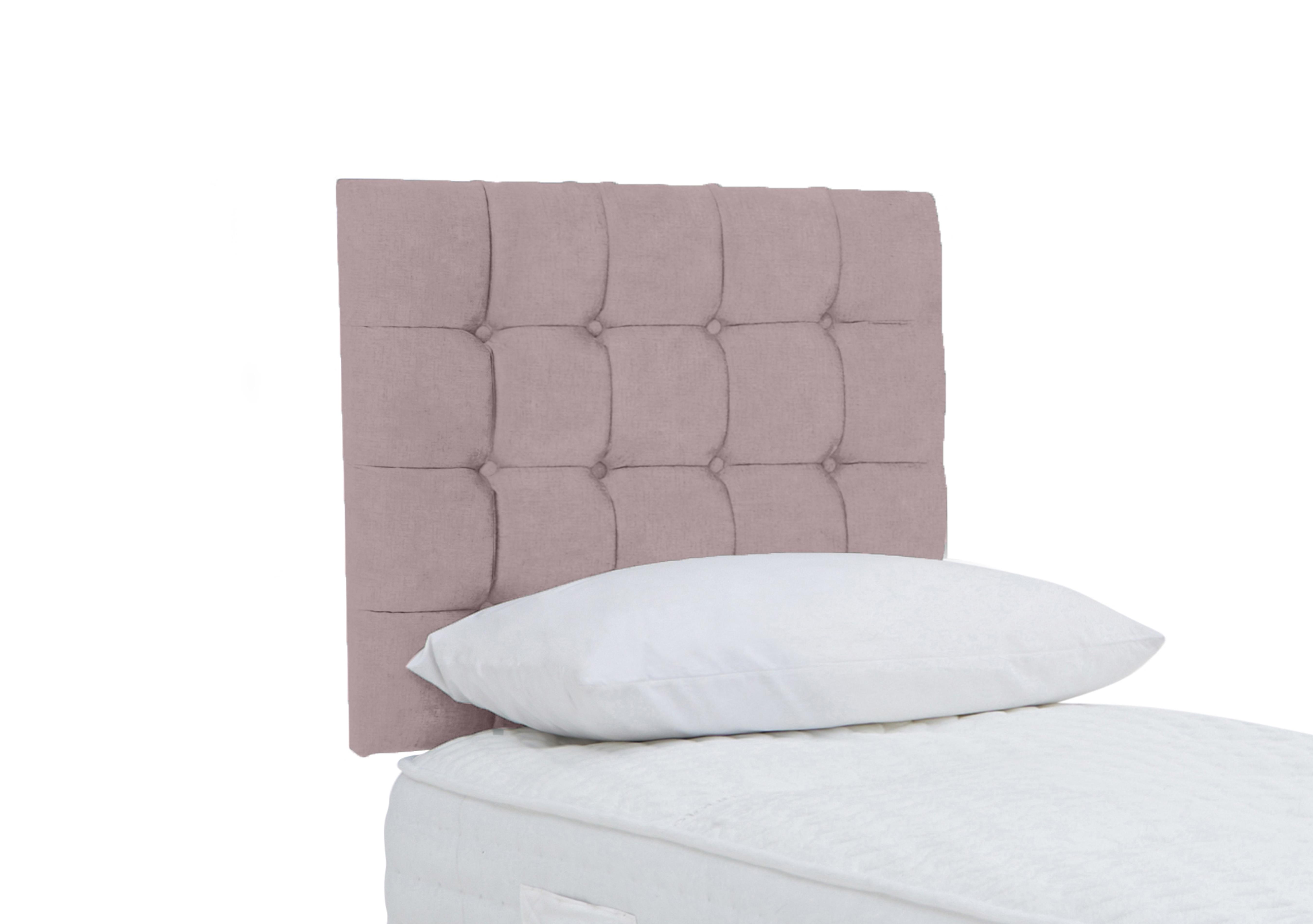 Dice Strutted Headboard in Plush Lilac on Furniture Village