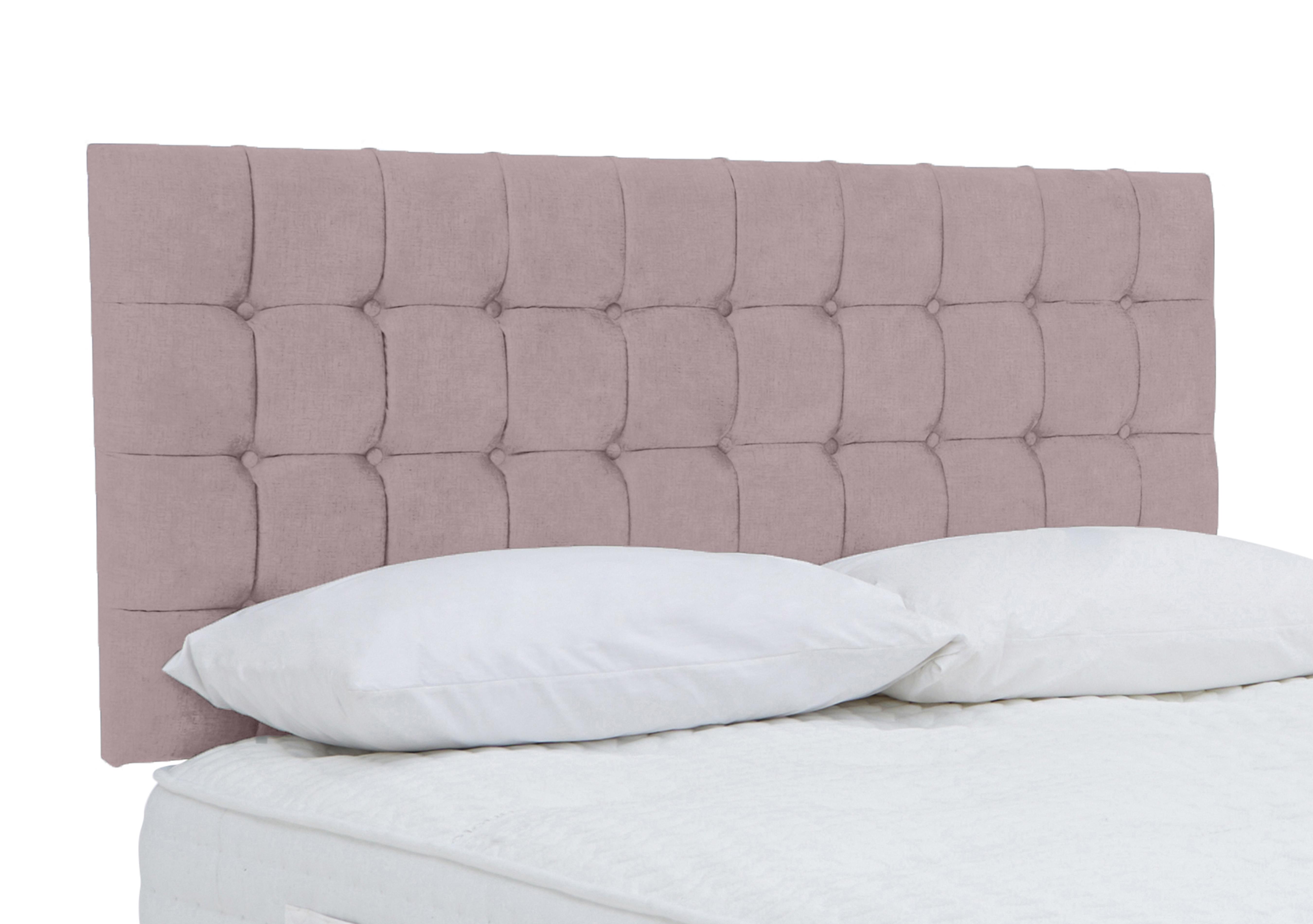 Dice Strutted Headboard in Plush Lilac on Furniture Village