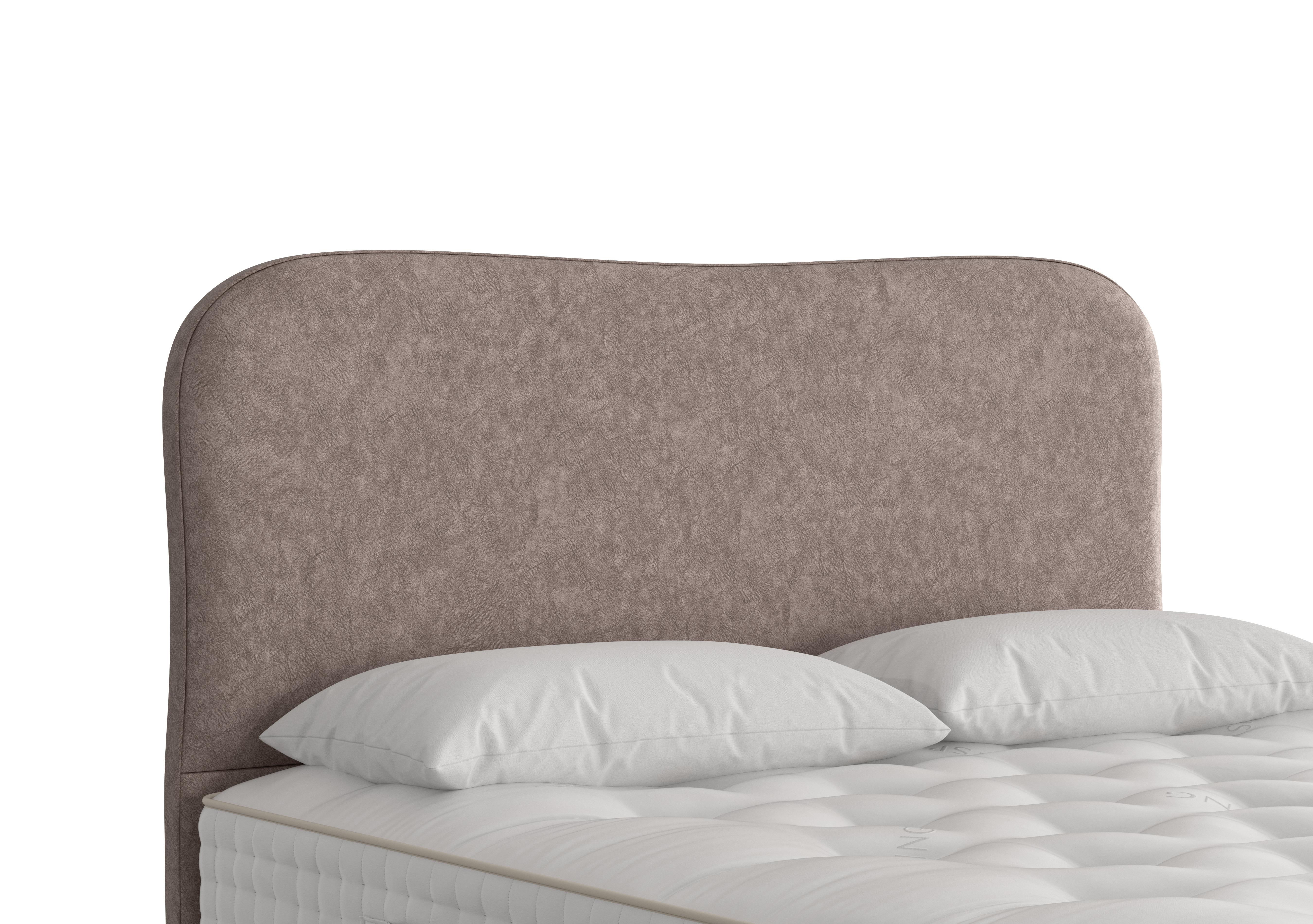 Lennox Floor Standing Headboard in 2301 Marble Chocolate on Furniture Village