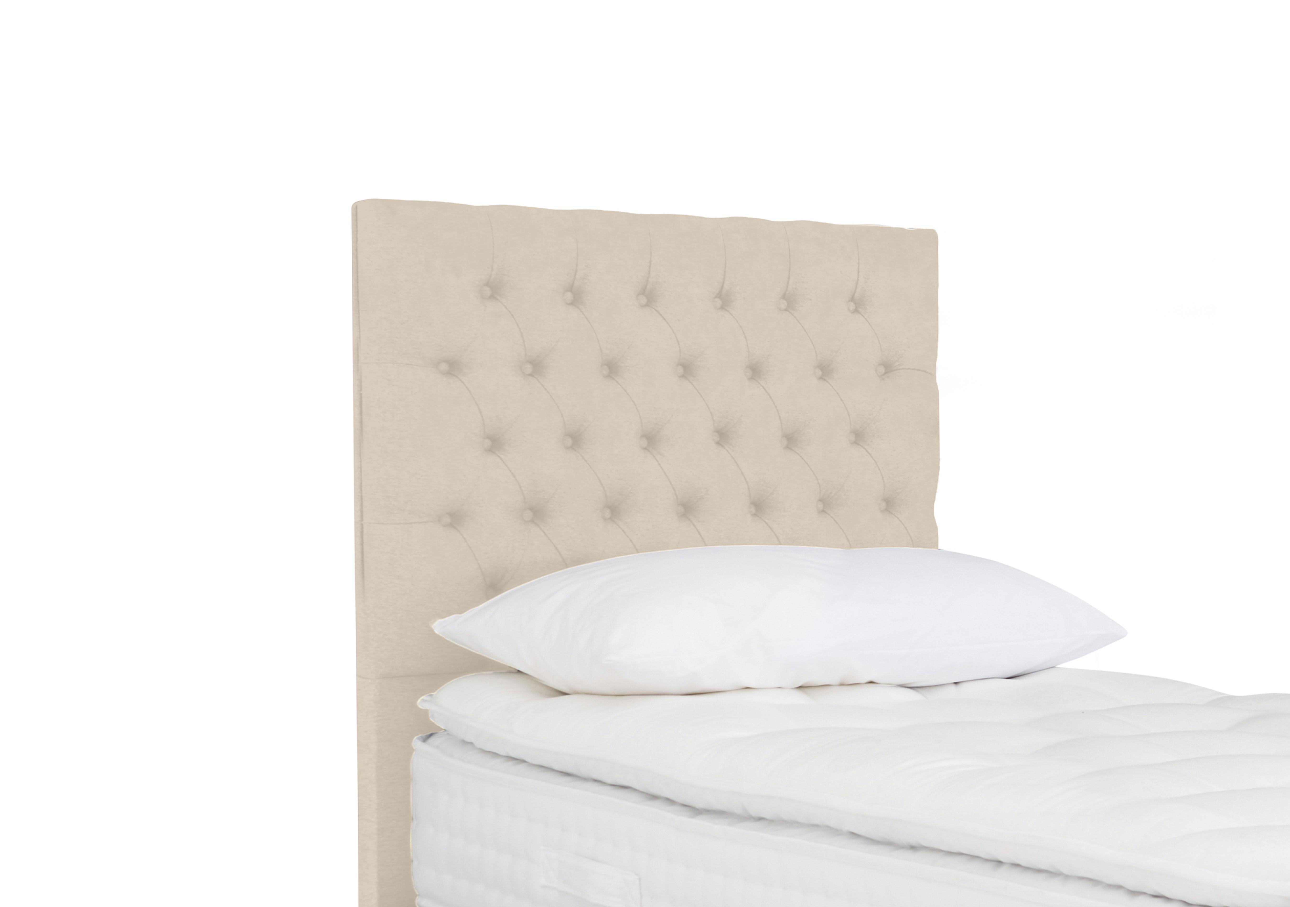 Austen Floor Standing Headboard in Plush Ecru on Furniture Village