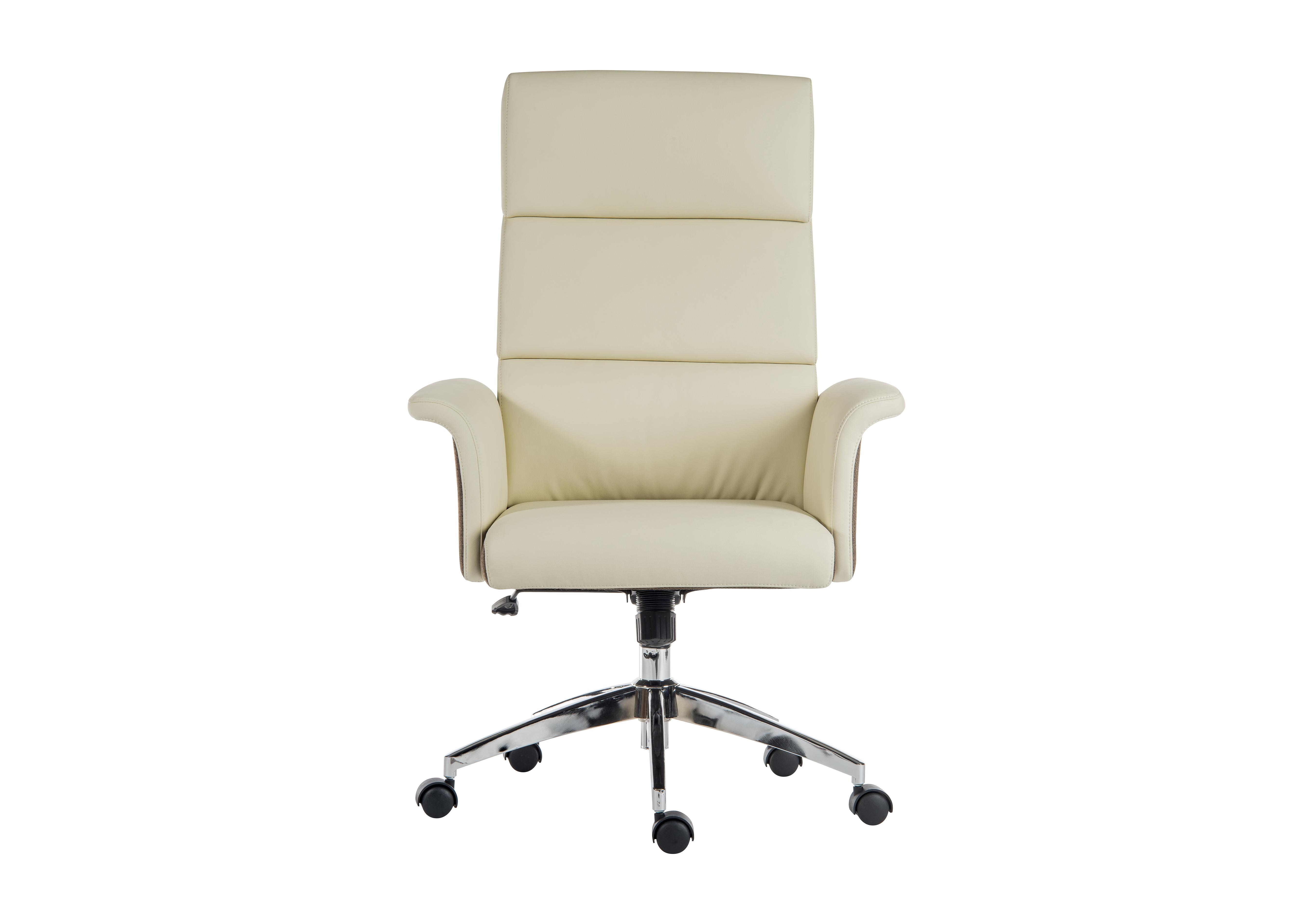 East River Elegance High-back Office Chair in Cream on Furniture Village
