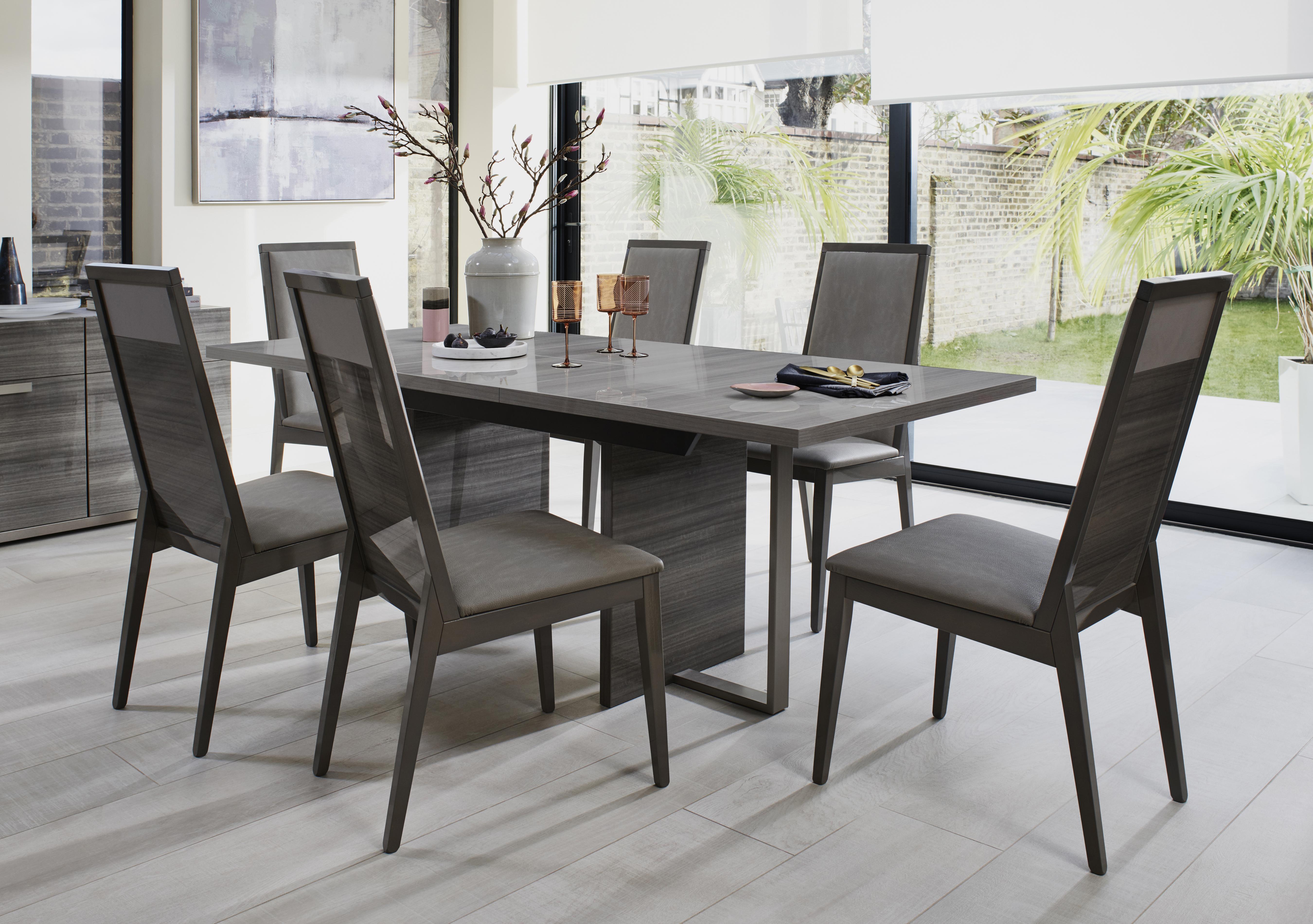 Movado Extending Dining Table and 6 Dining Chairs in  on Furniture Village