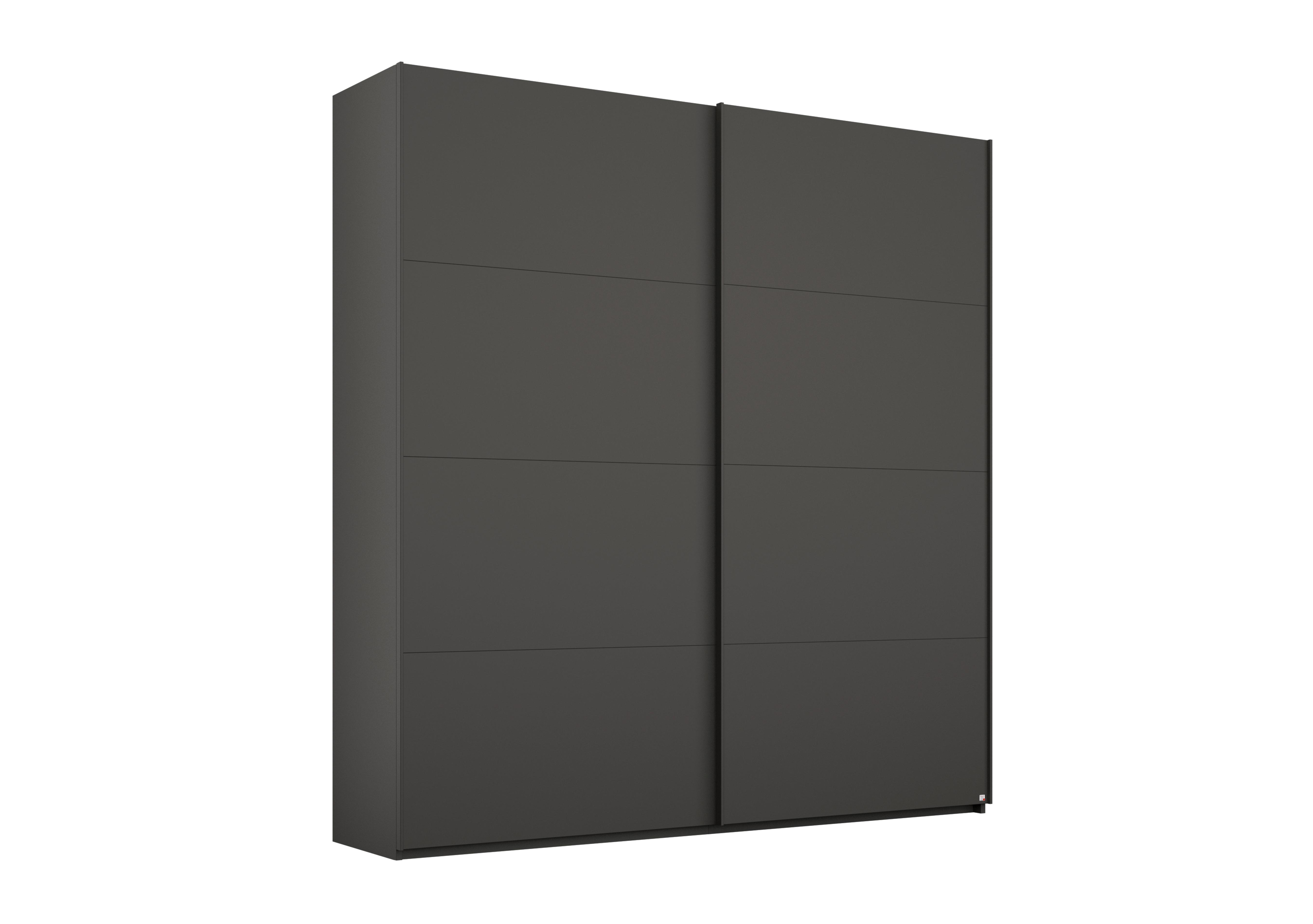 Formes Decor 2 Door Slider Wardrobe in A138b Graphite on Furniture Village