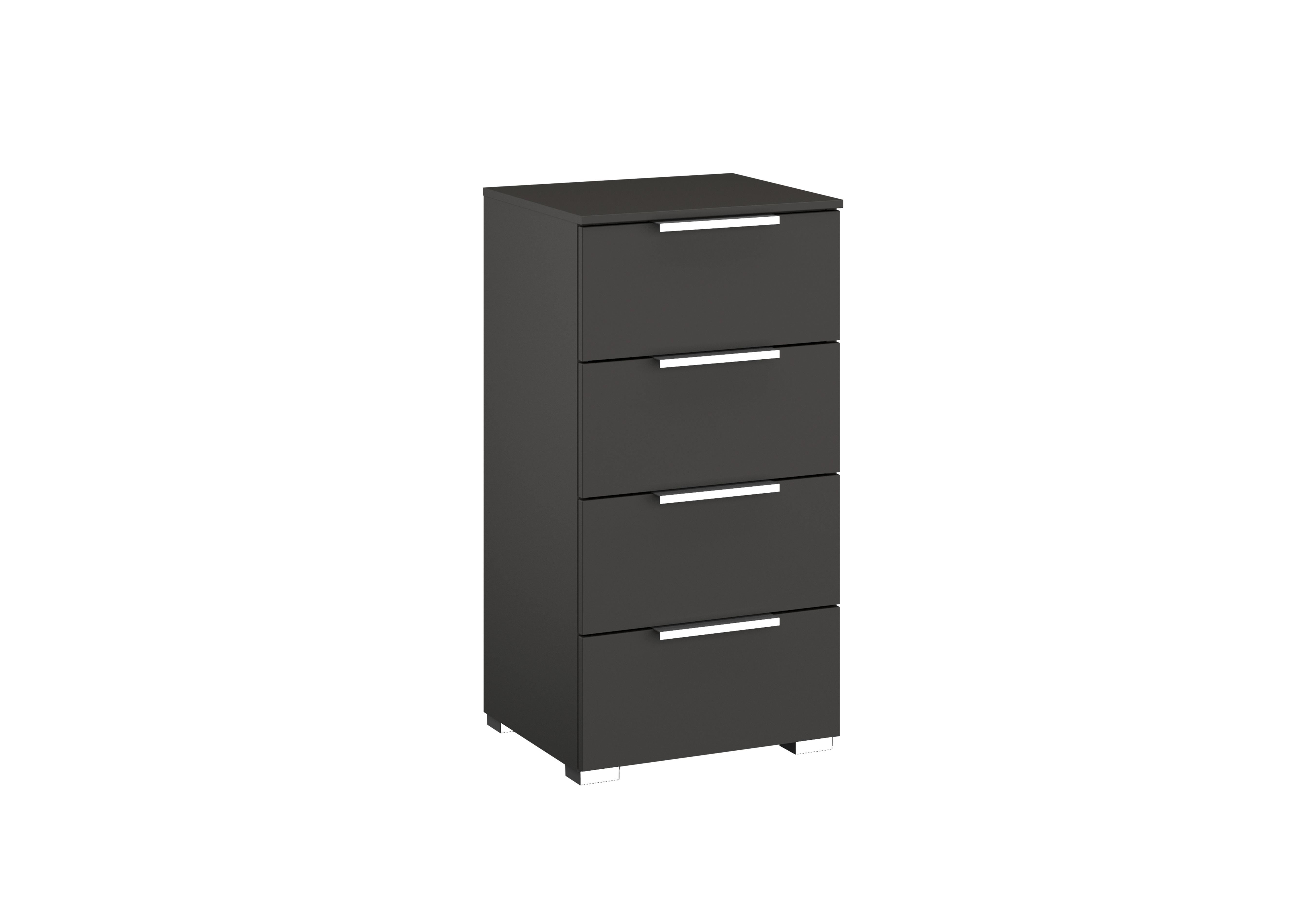 Formes Decor 4 Drawer Narrow Chest in A138b Graphite on Furniture Village