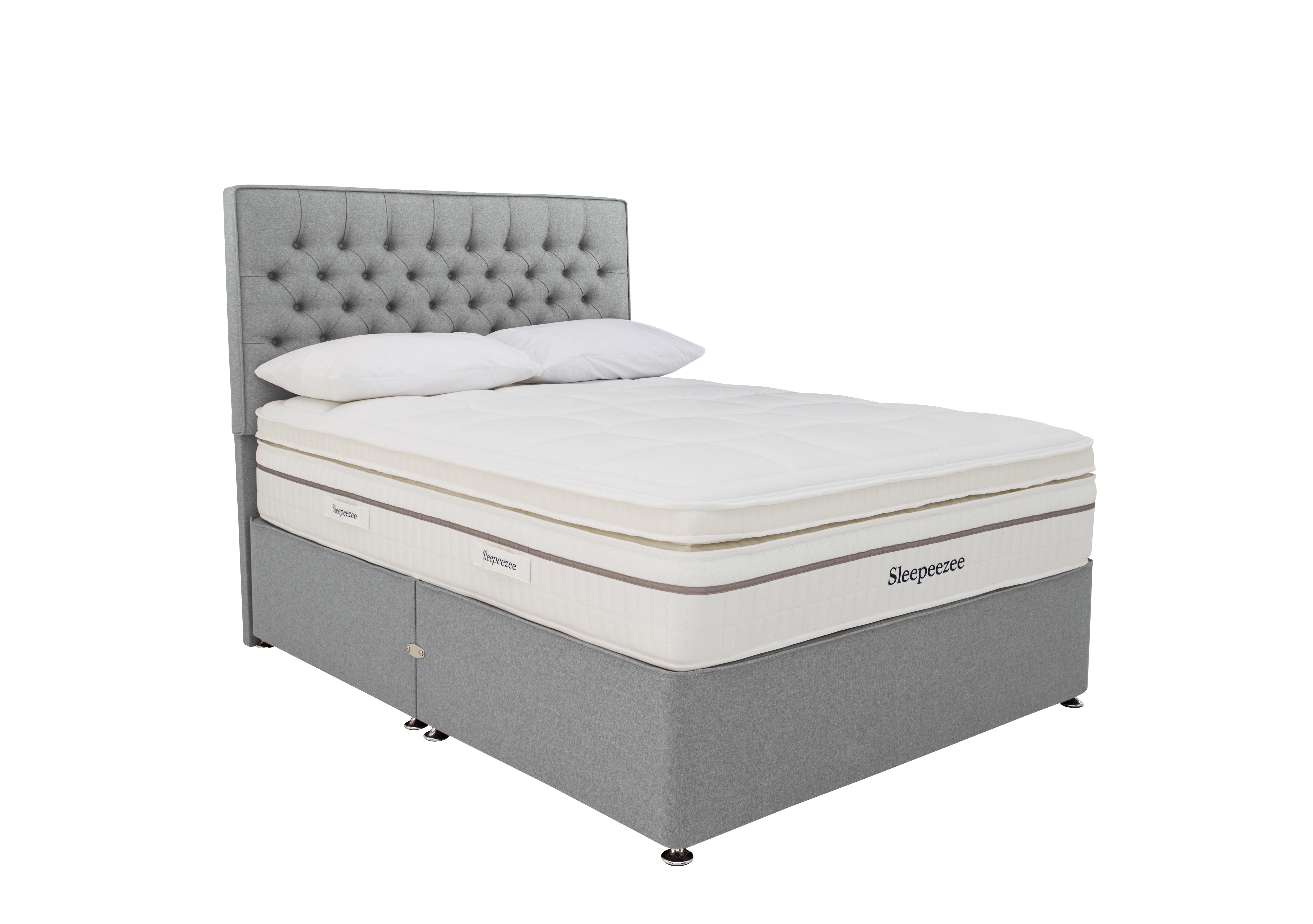 Harmony 3500 Divan Set in Tweed 803 Grey on Furniture Village