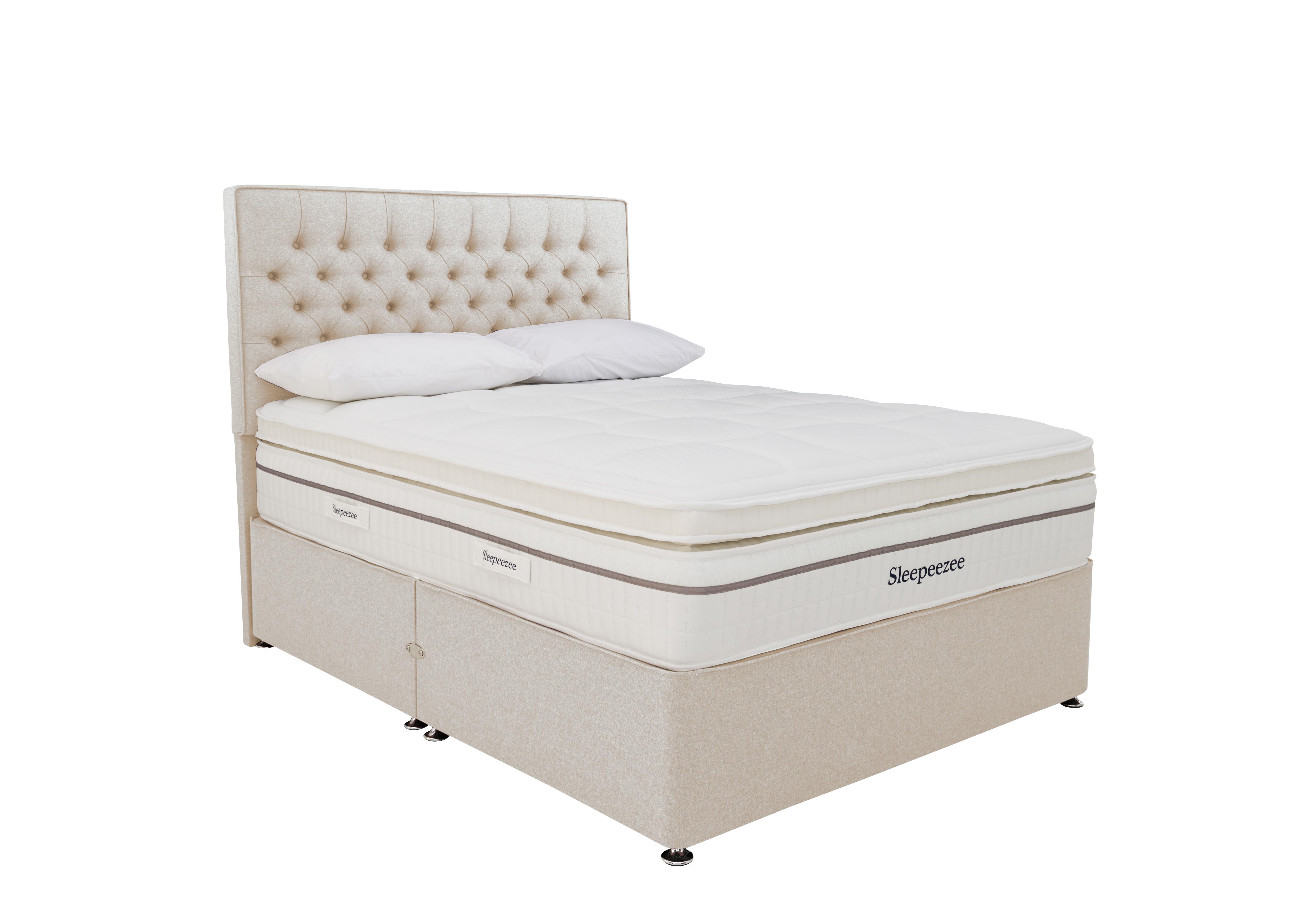 Harmony 3500 Divan Set in Tweed 900 Cream on Furniture Village