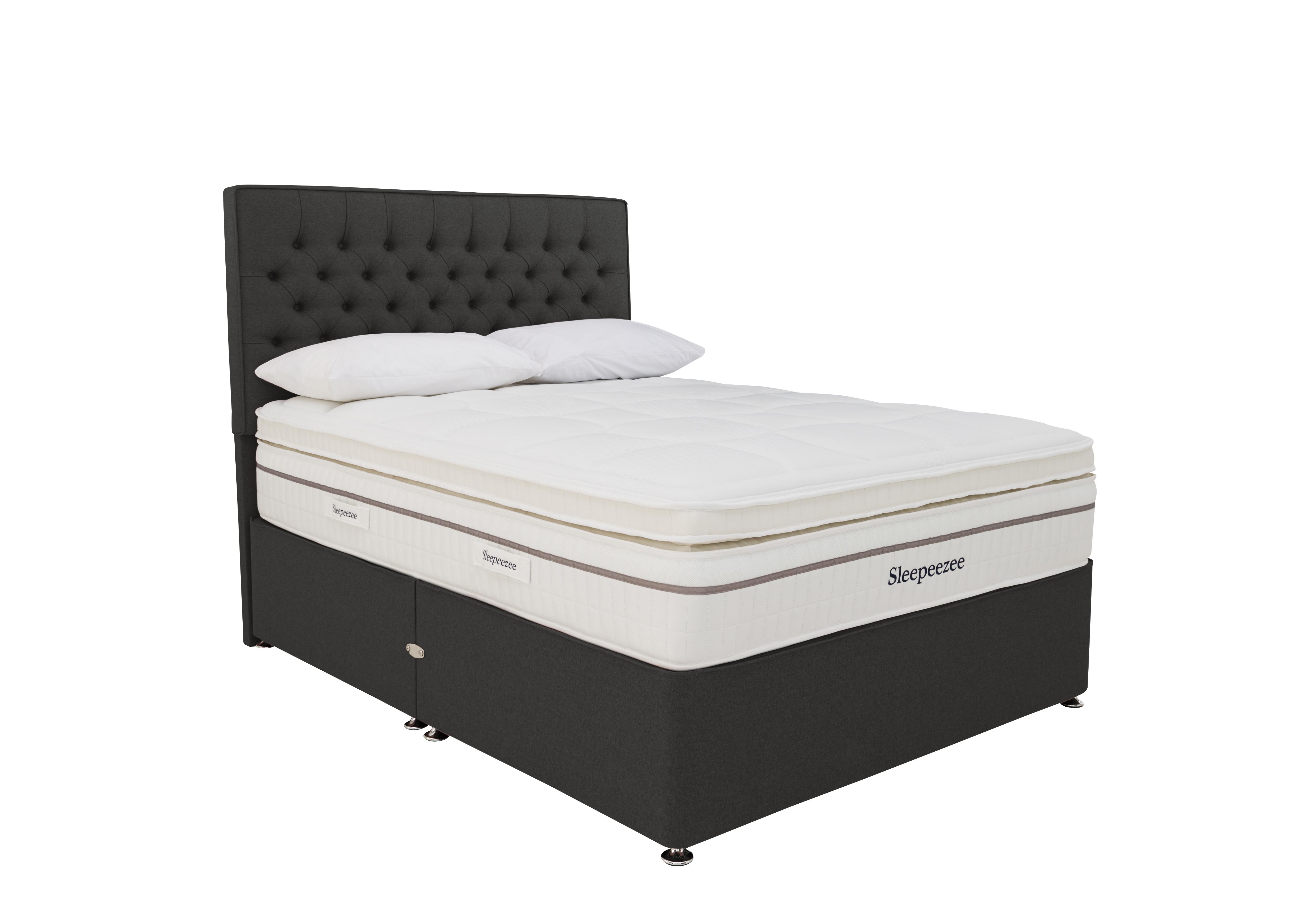 Harmony 3500 Divan Set in Twees 801 Charcoal on Furniture Village