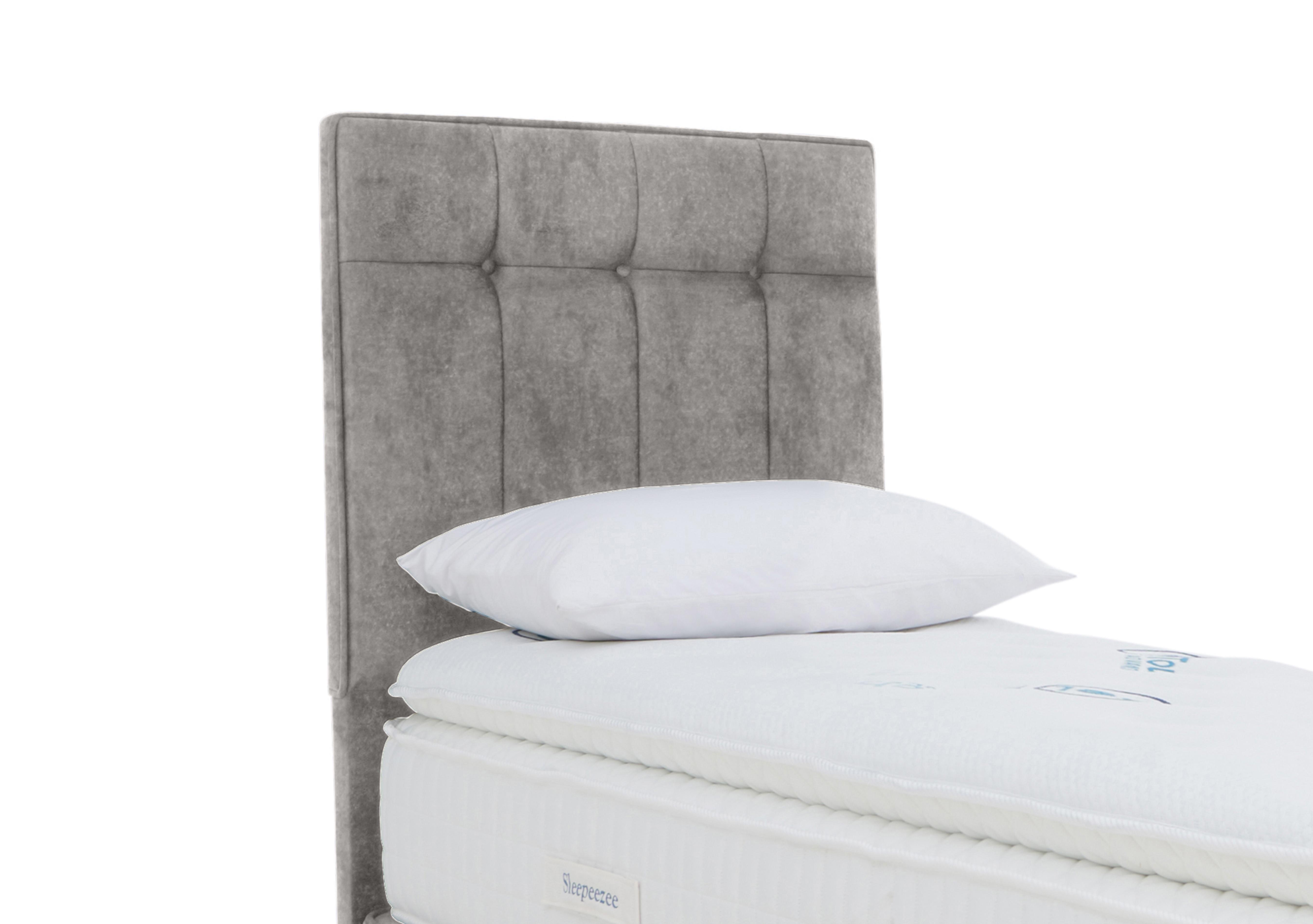 Beam Floor Standing Headboard in Daytona Silver on Furniture Village