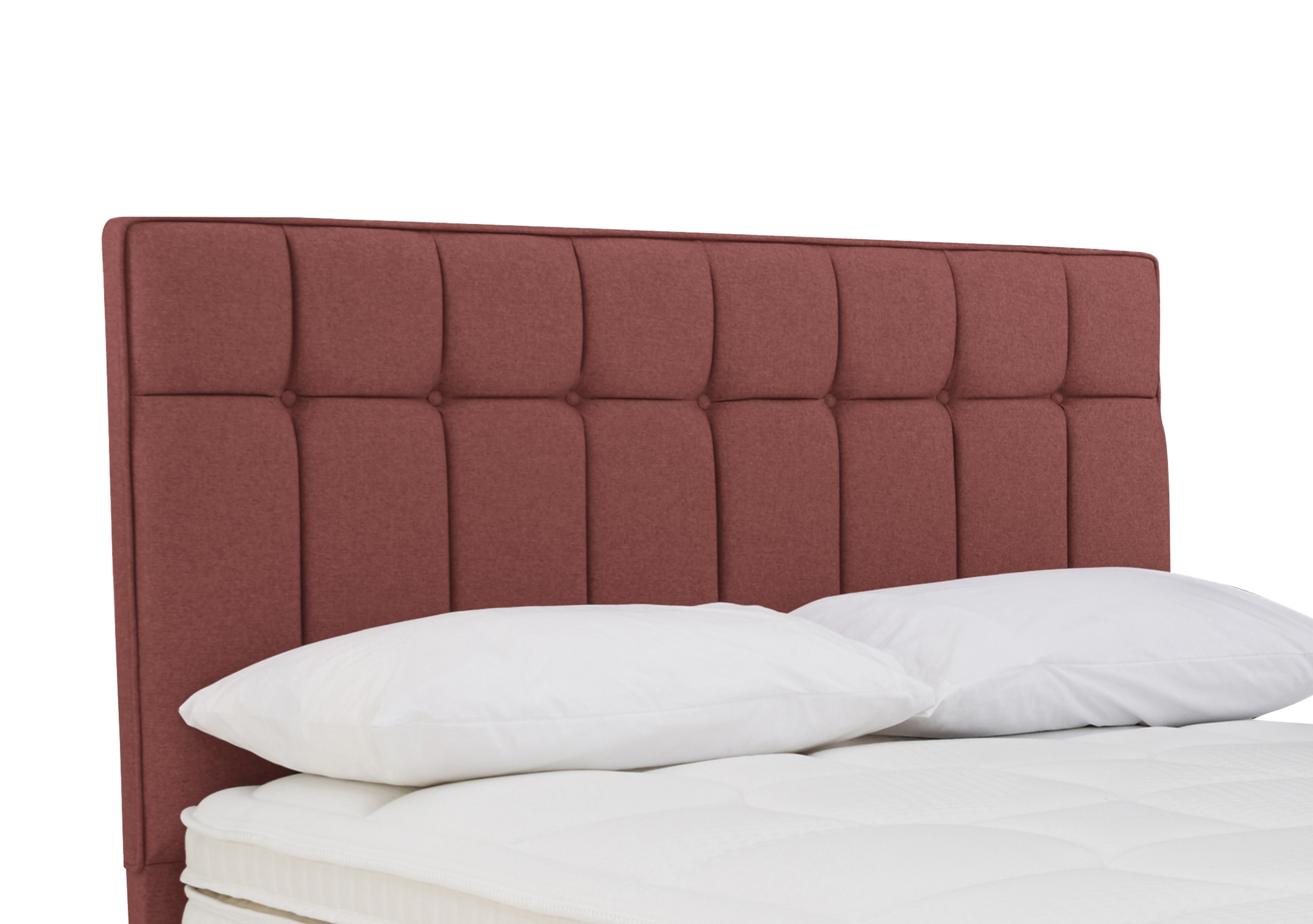 Beam Floor Standing Headboard in Tweed 201 Rose on Furniture Village