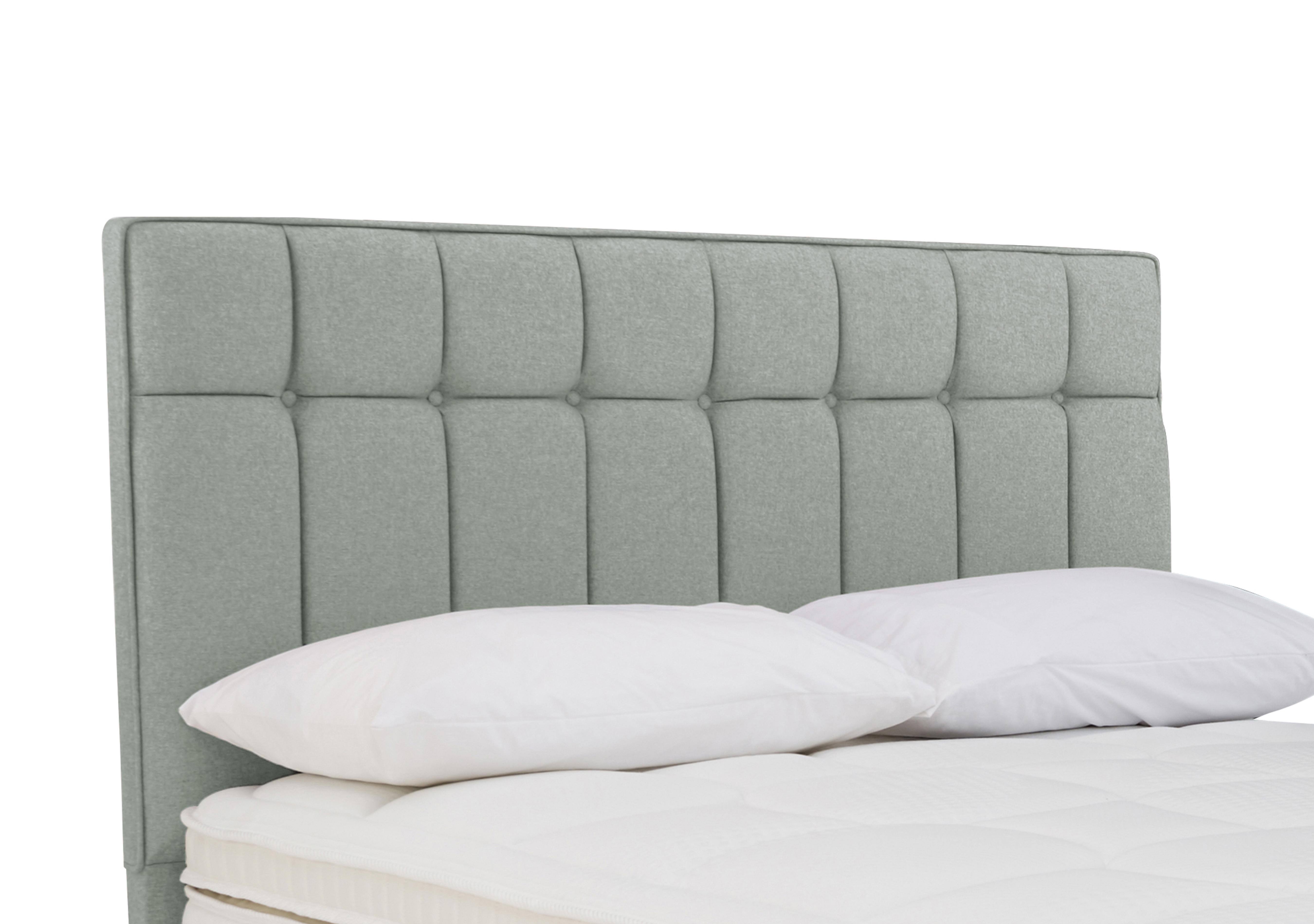 Beam Floor Standing Headboard in Tweed 600 Mint on Furniture Village