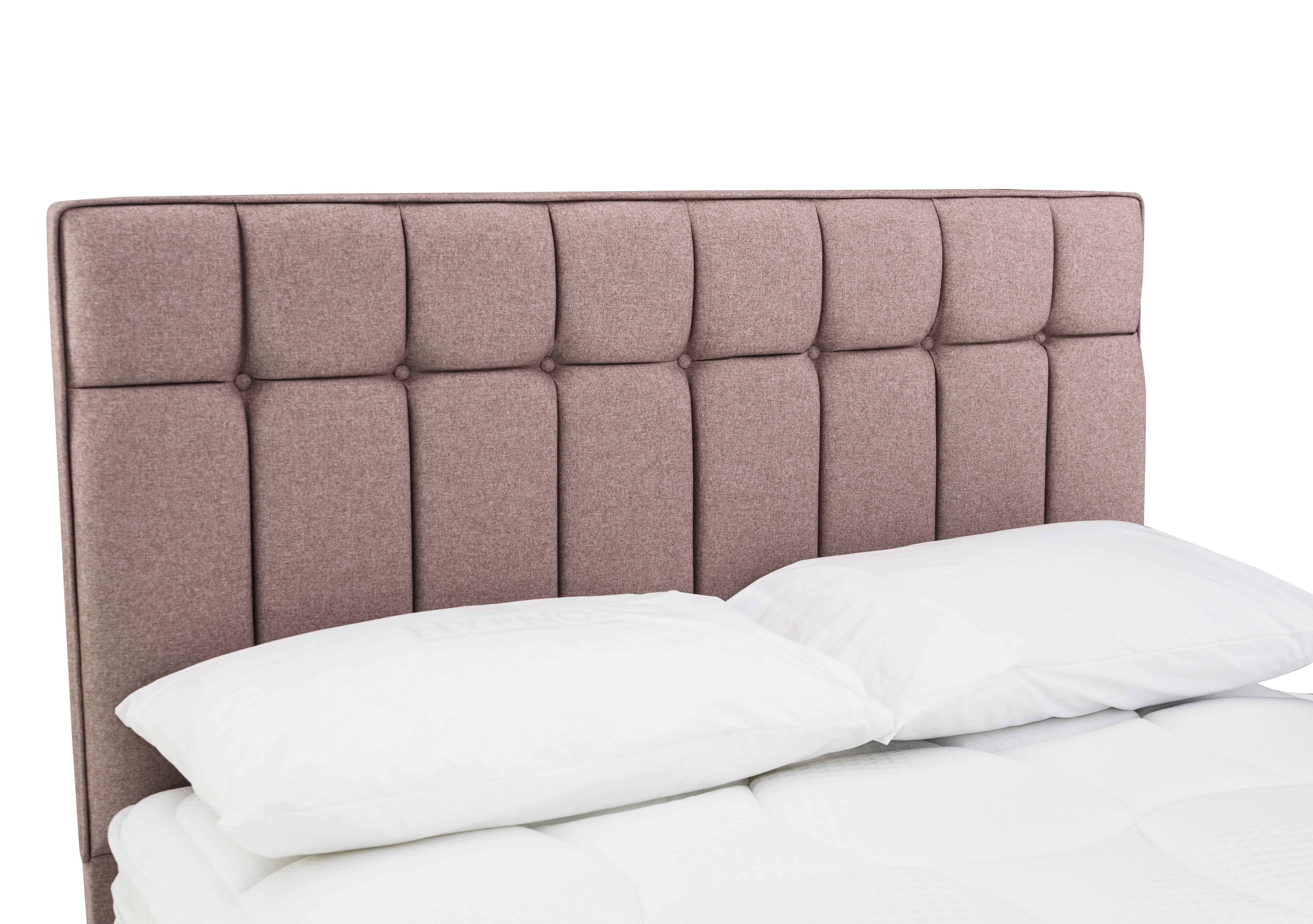 Beam Floor Standing Headboard in Tweed 701 Lilac on Furniture Village