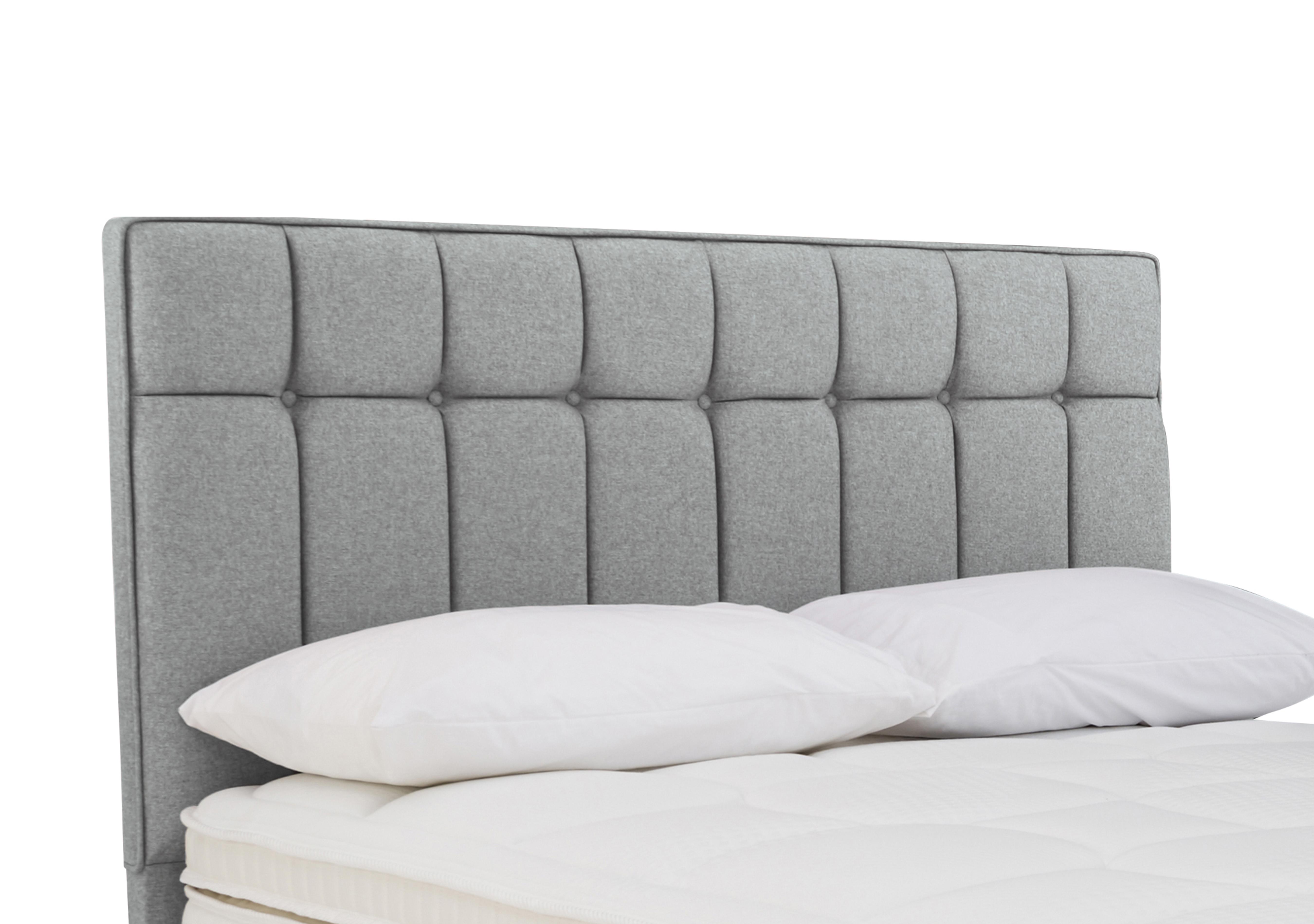 Beam Floor Standing Headboard in Tweed 803 Grey on Furniture Village