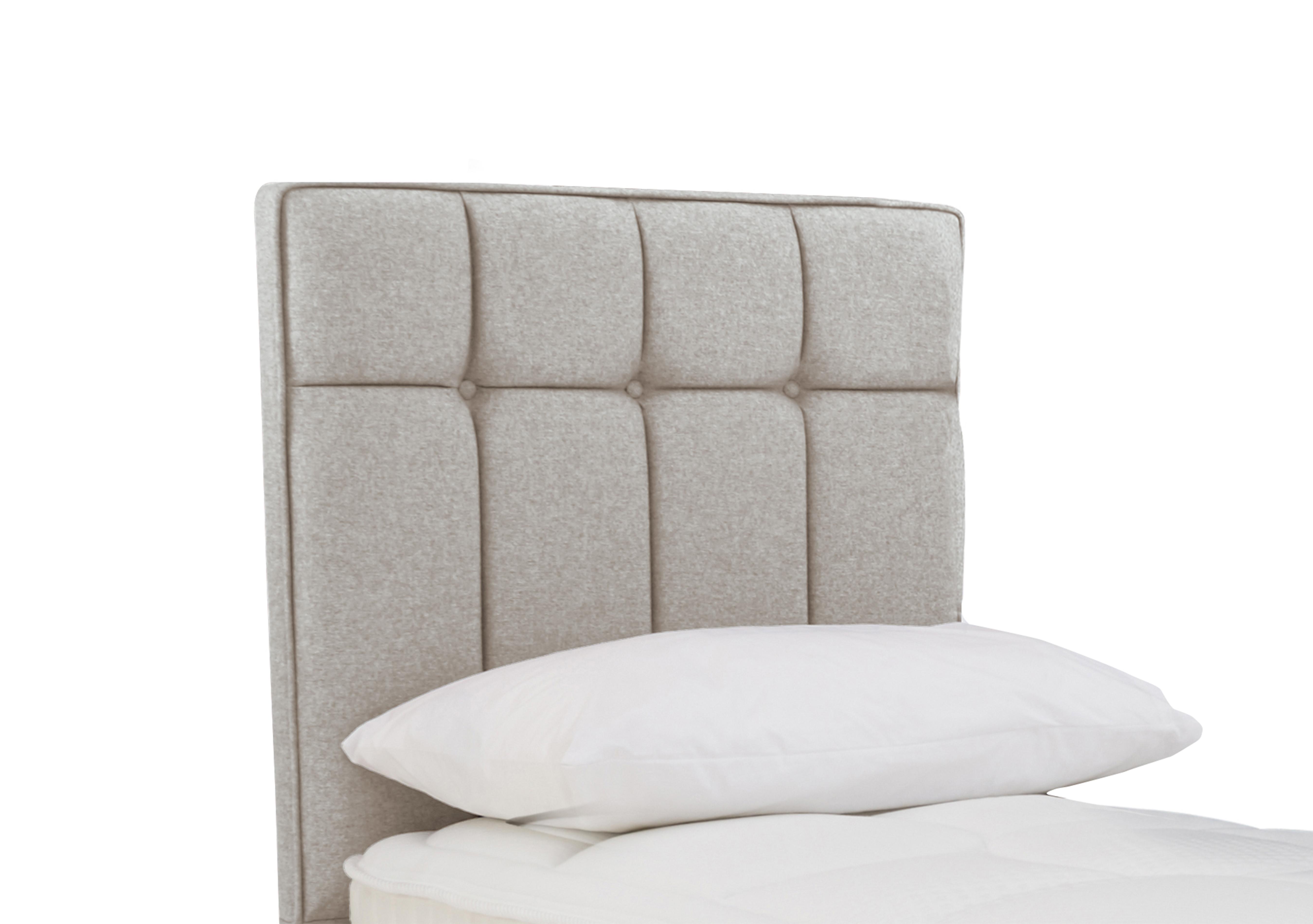 Beam Floor Standing Headboard in Tweed 805 Stone on Furniture Village