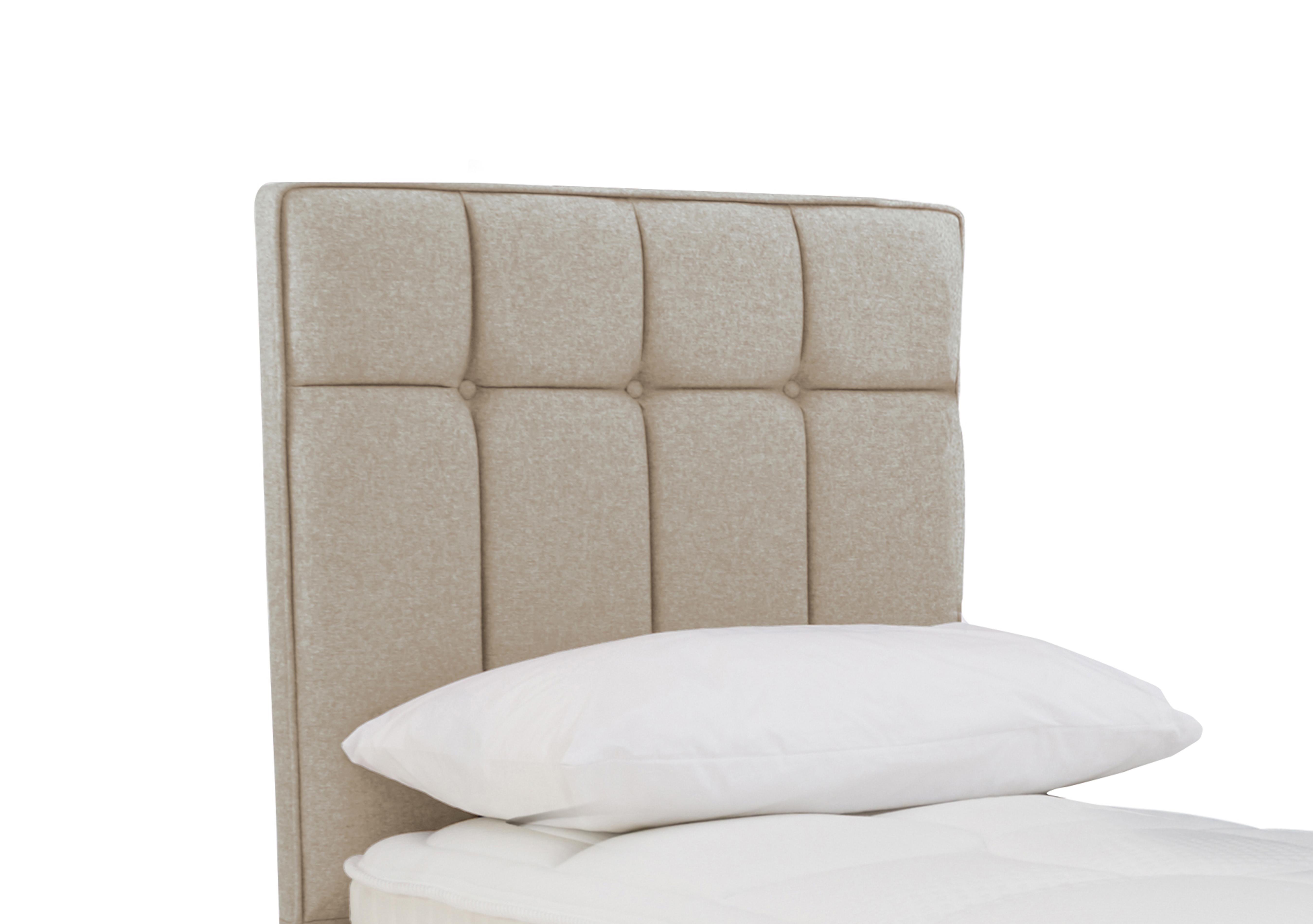 Beam Floor Standing Headboard in Tweed 901 Biscuit on Furniture Village