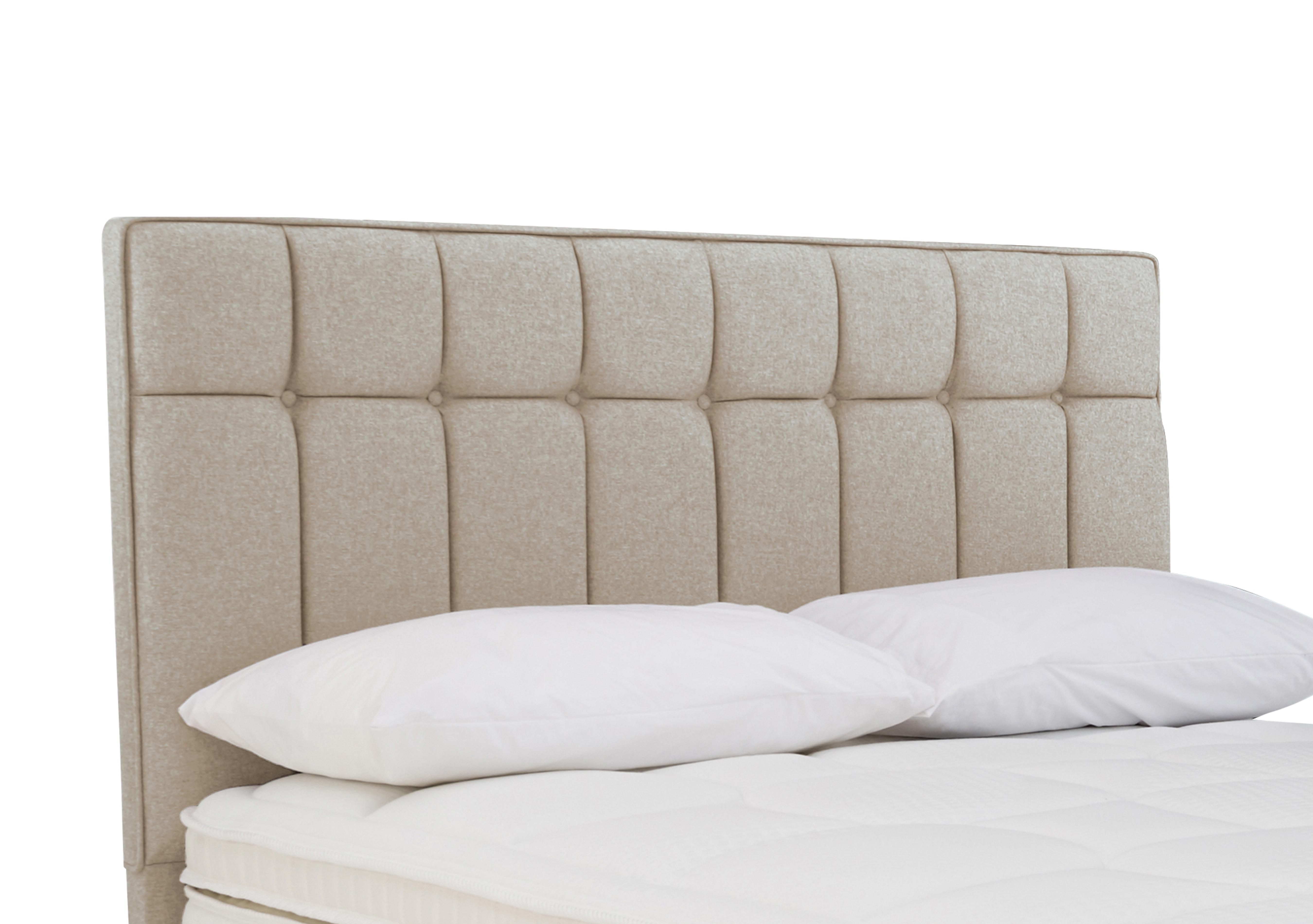 Beam Floor Standing Headboard in Tweed 901 Biscuit on Furniture Village