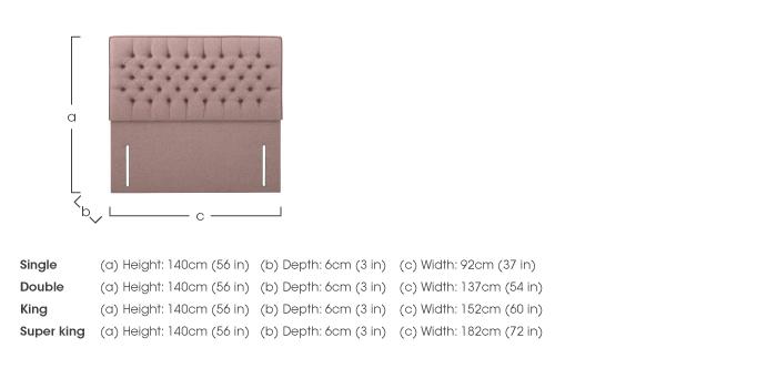 Bourbon Floor Standing Headboard in  on Furniture Village