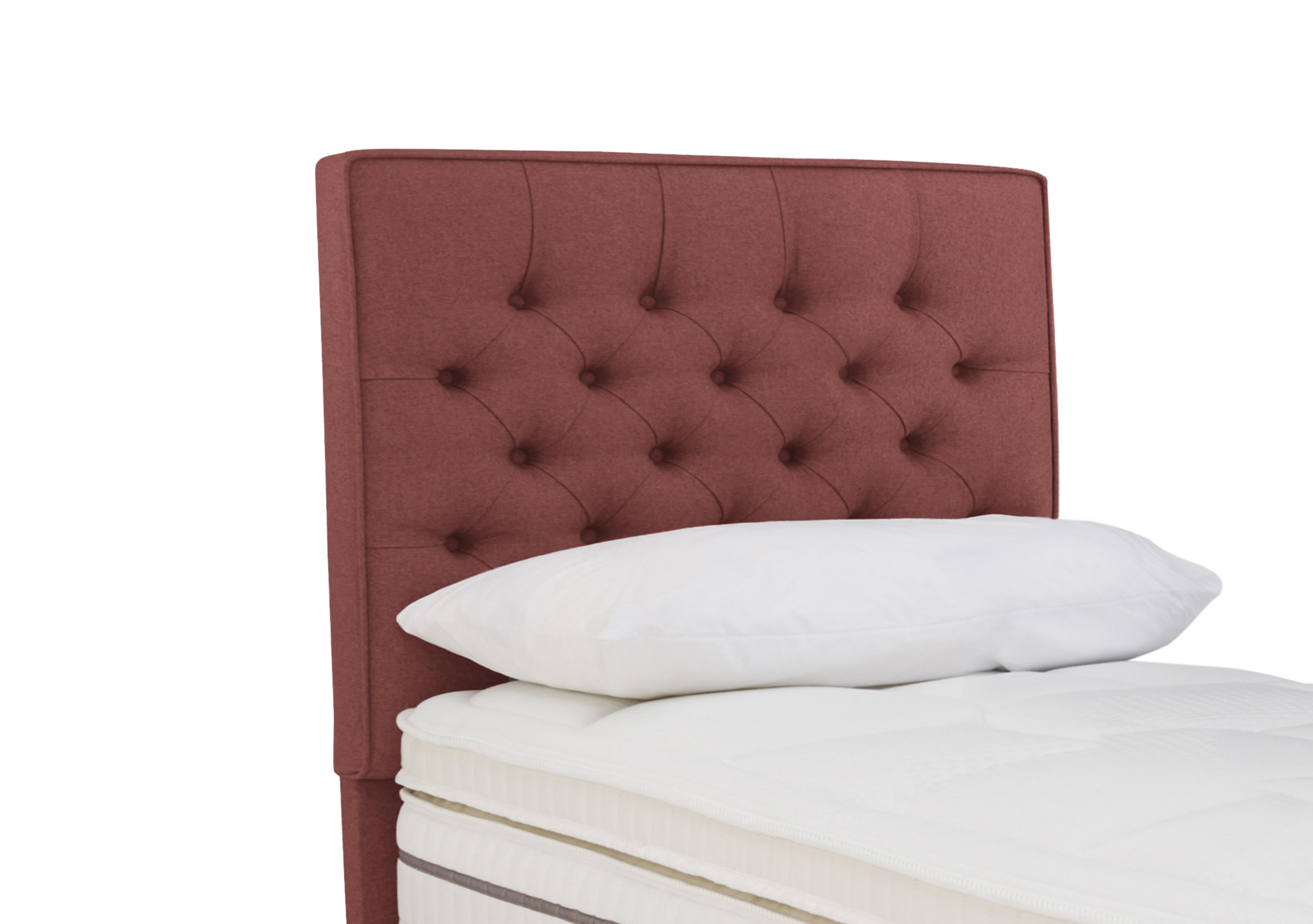 Bourbon Floor Standing Headboard in Tweed 201 Rose on Furniture Village