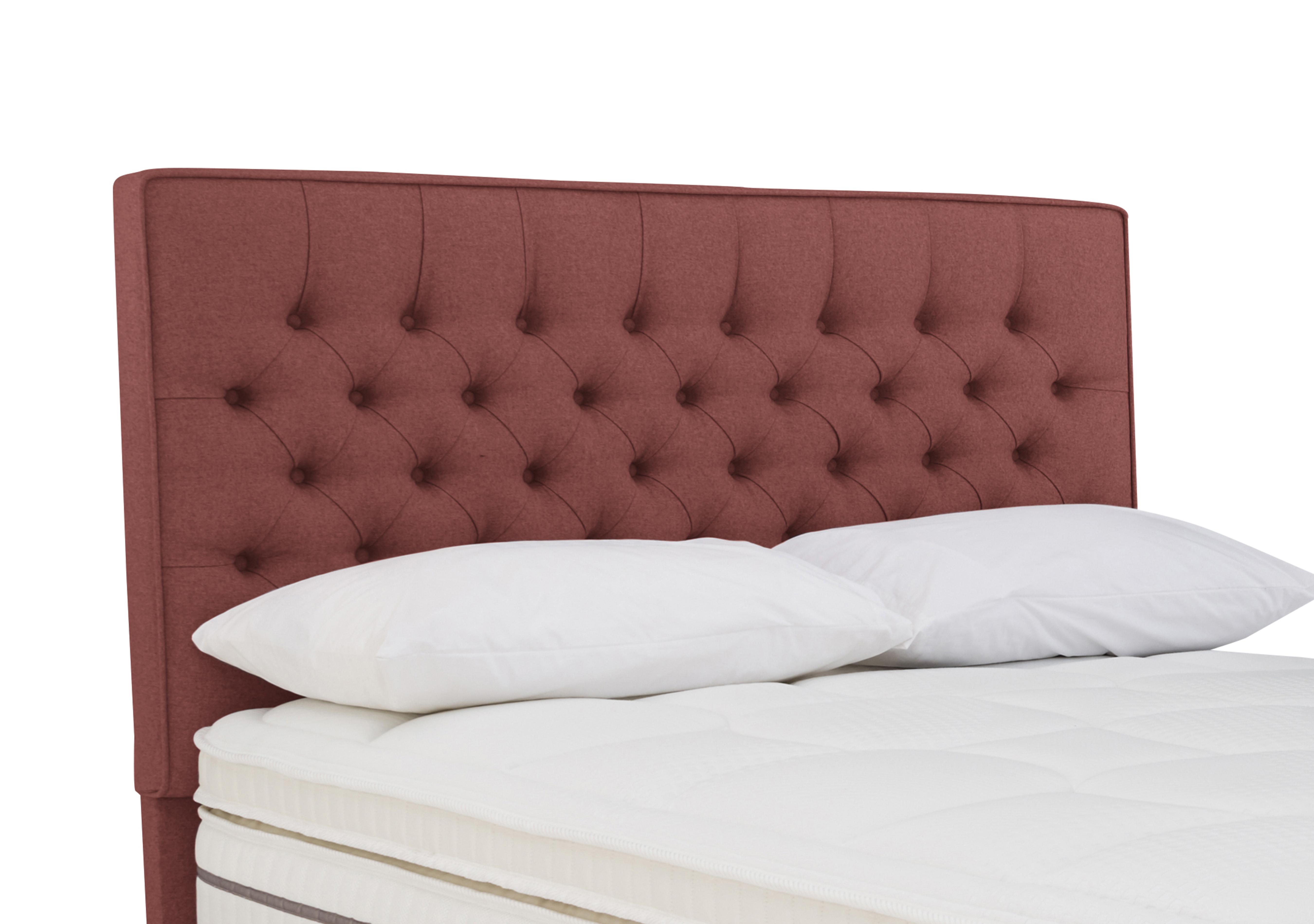 Bourbon Floor Standing Headboard in Tweed 201 Rose on Furniture Village