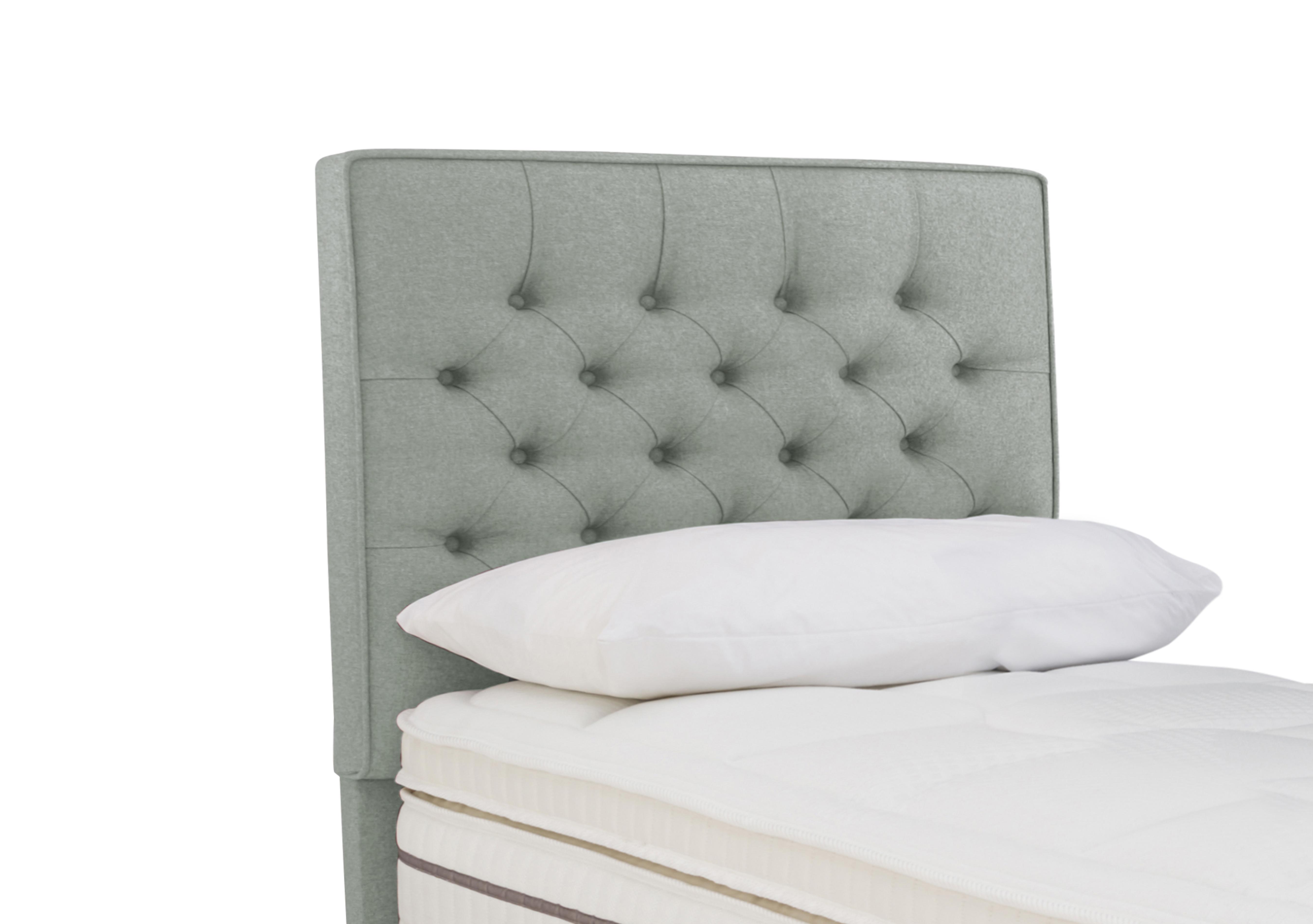 Bourbon Floor Standing Headboard in Tweed 600 Mint on Furniture Village