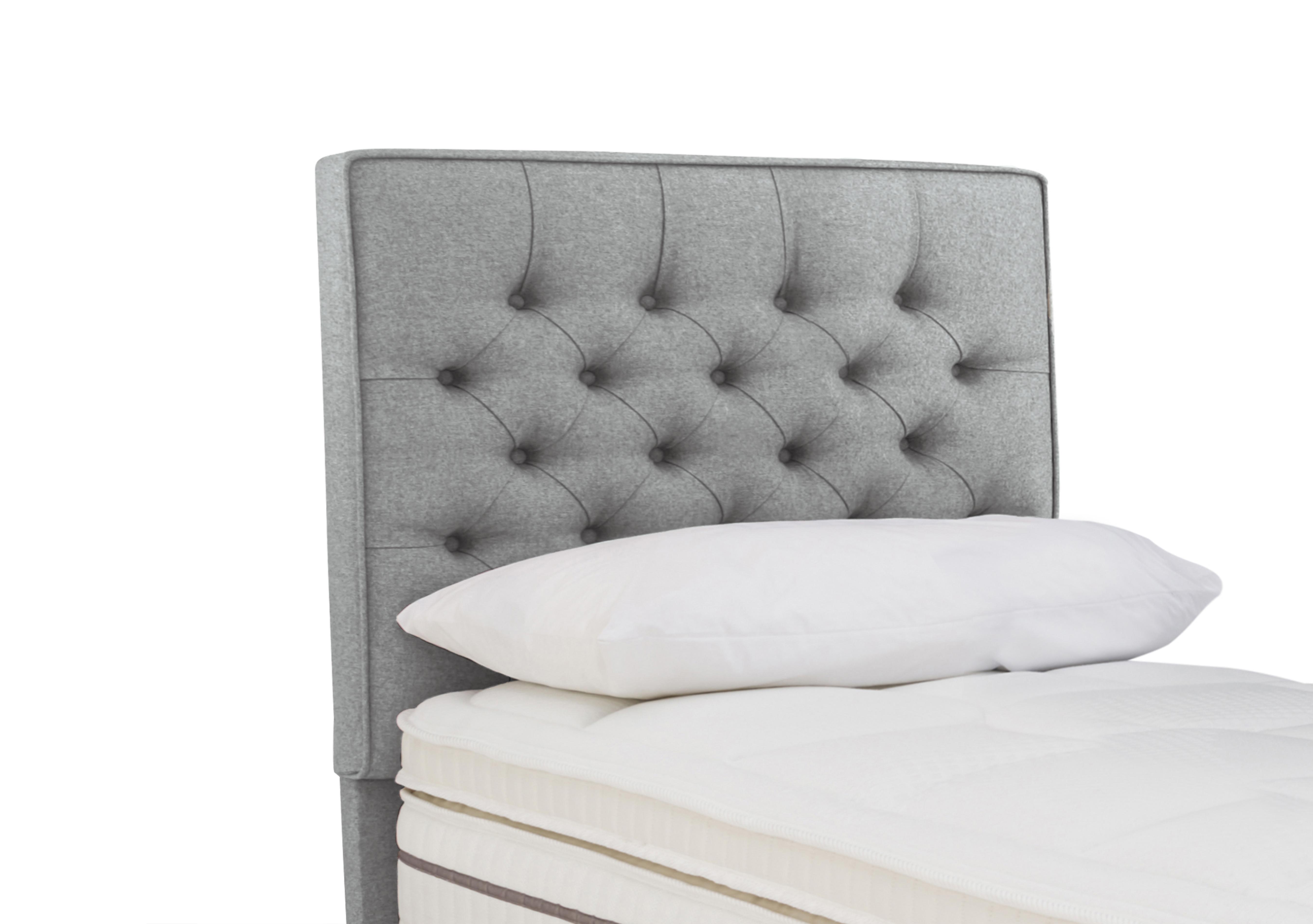Bourbon Floor Standing Headboard in Tweed 803 Grey on Furniture Village