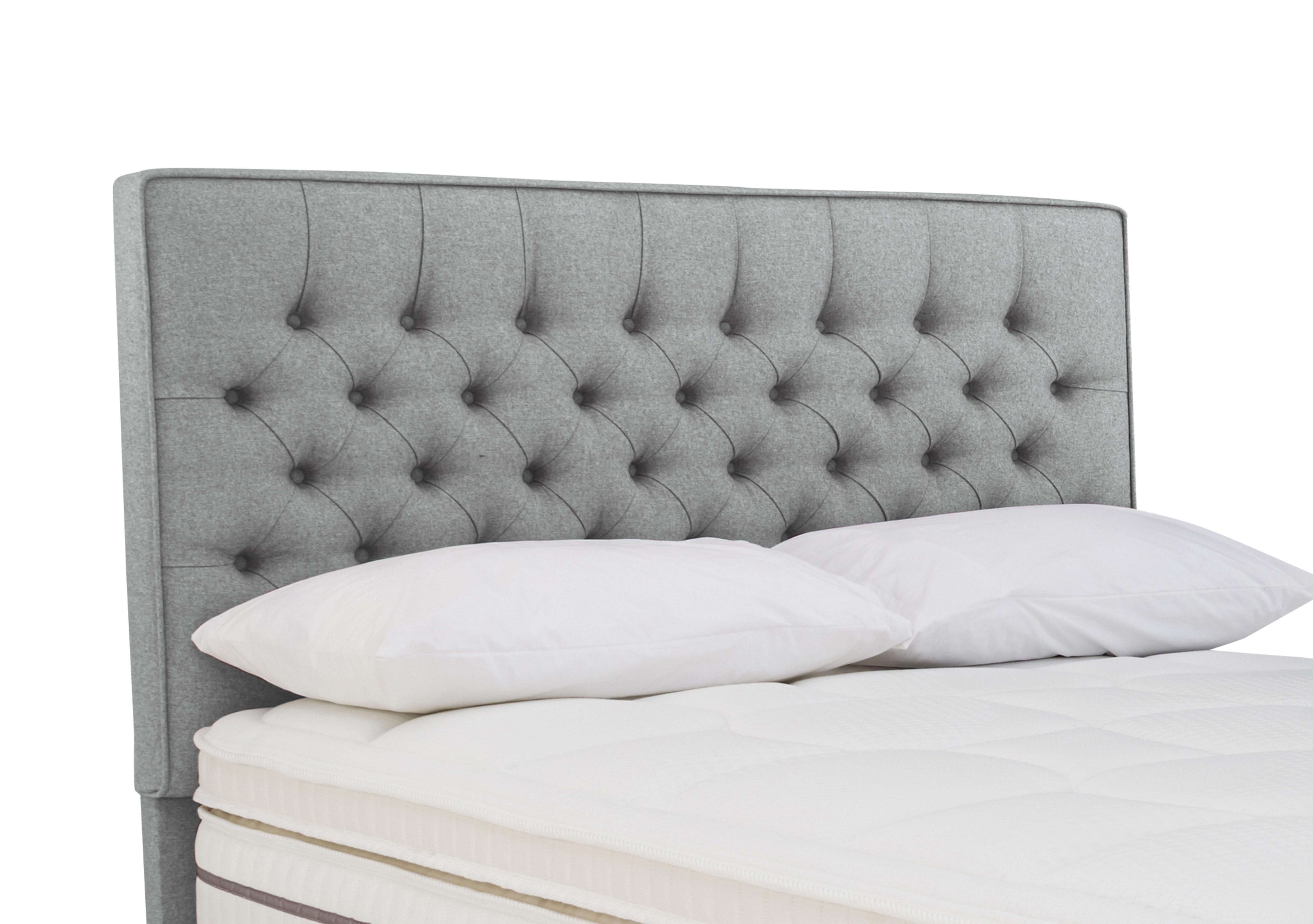 Bourbon Floor Standing Headboard in Tweed 803 Grey on Furniture Village