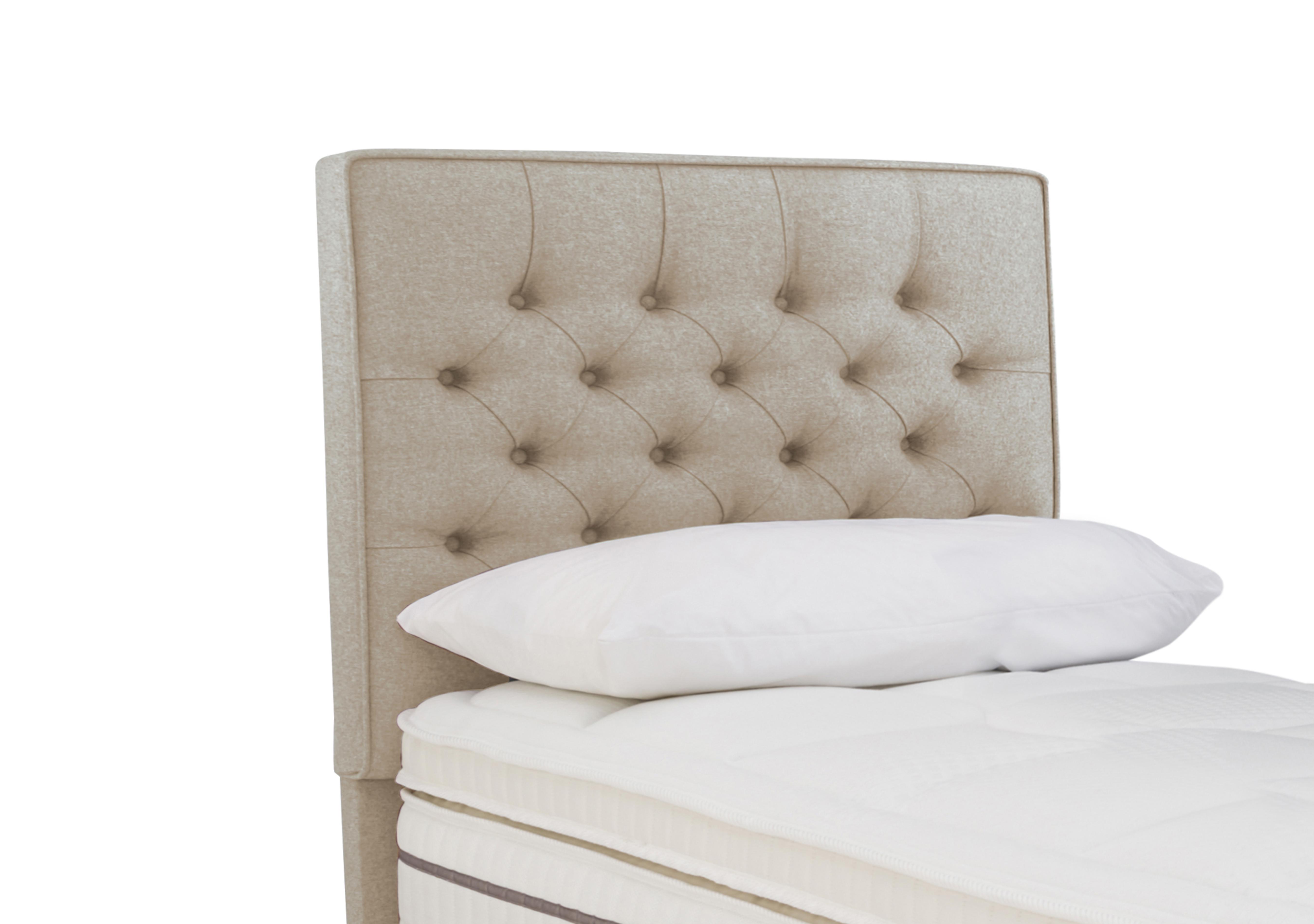 Bourbon Floor Standing Headboard in Tweed 901 Biscuit on Furniture Village