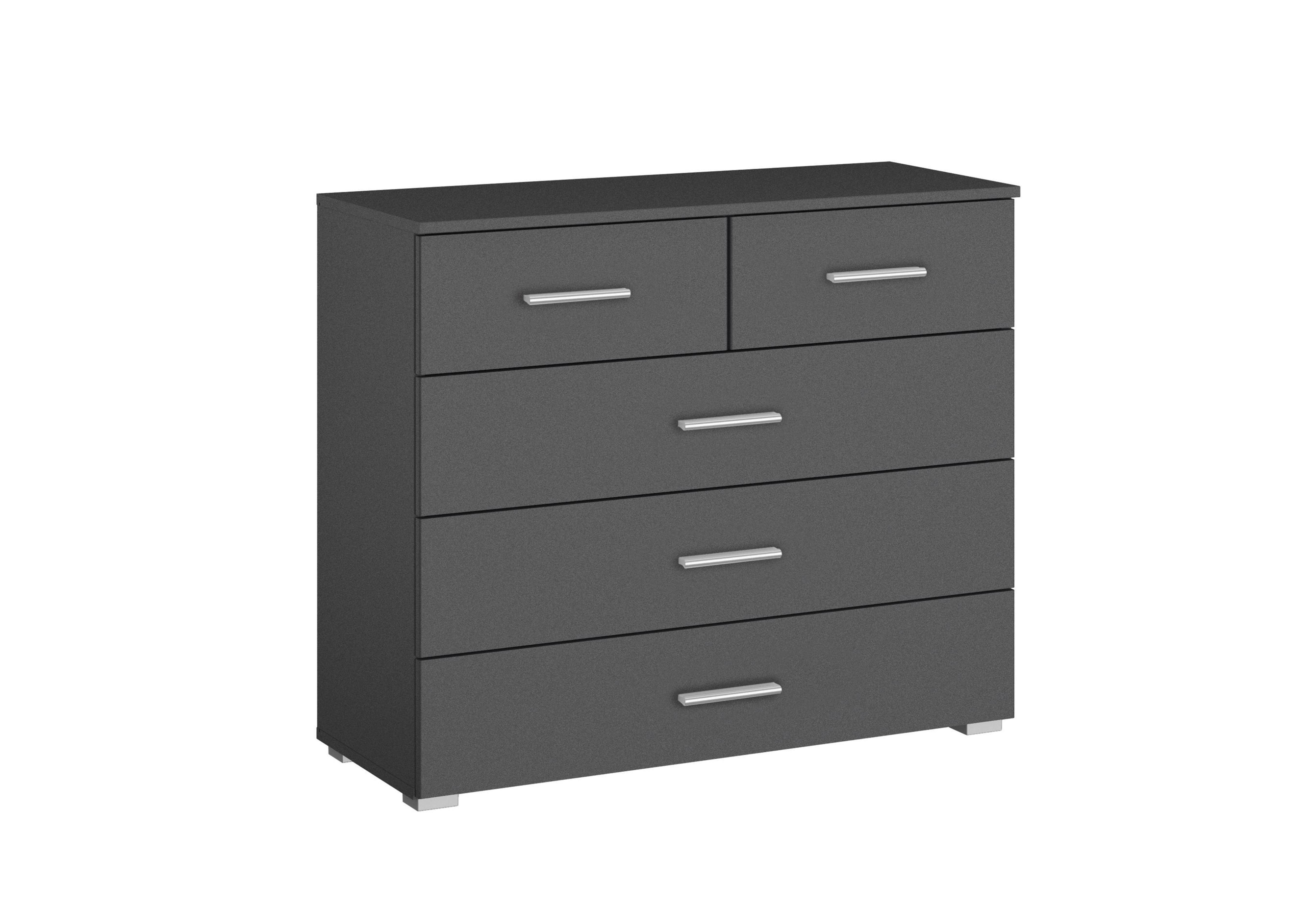 Solo 3+2 Chest of Drawers in Ap849 Metallic Grey on Furniture Village